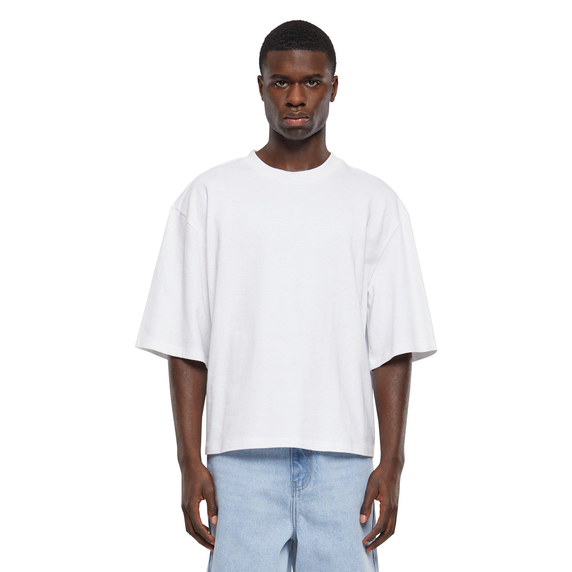 Upscale Men's Box Crop Tee - White - WHITE Thumbnail View 1
