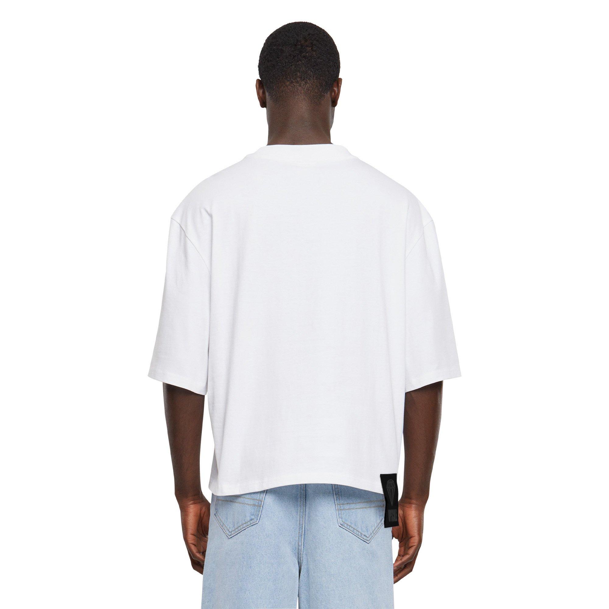 Upscale Men's Box Crop Tee - White - WHITE Thumbnail View 2
