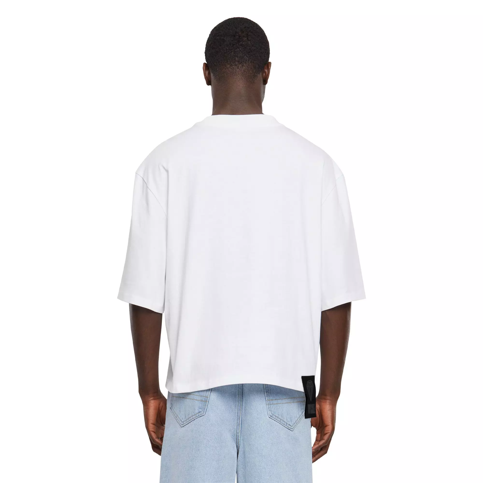 Upscale Men's Box Crop Tee - White - WHITE