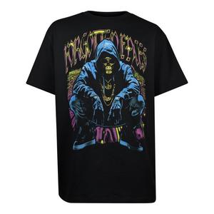 Forgotten Faces Men's Mardi Gras Hooded Skull Tee - Black