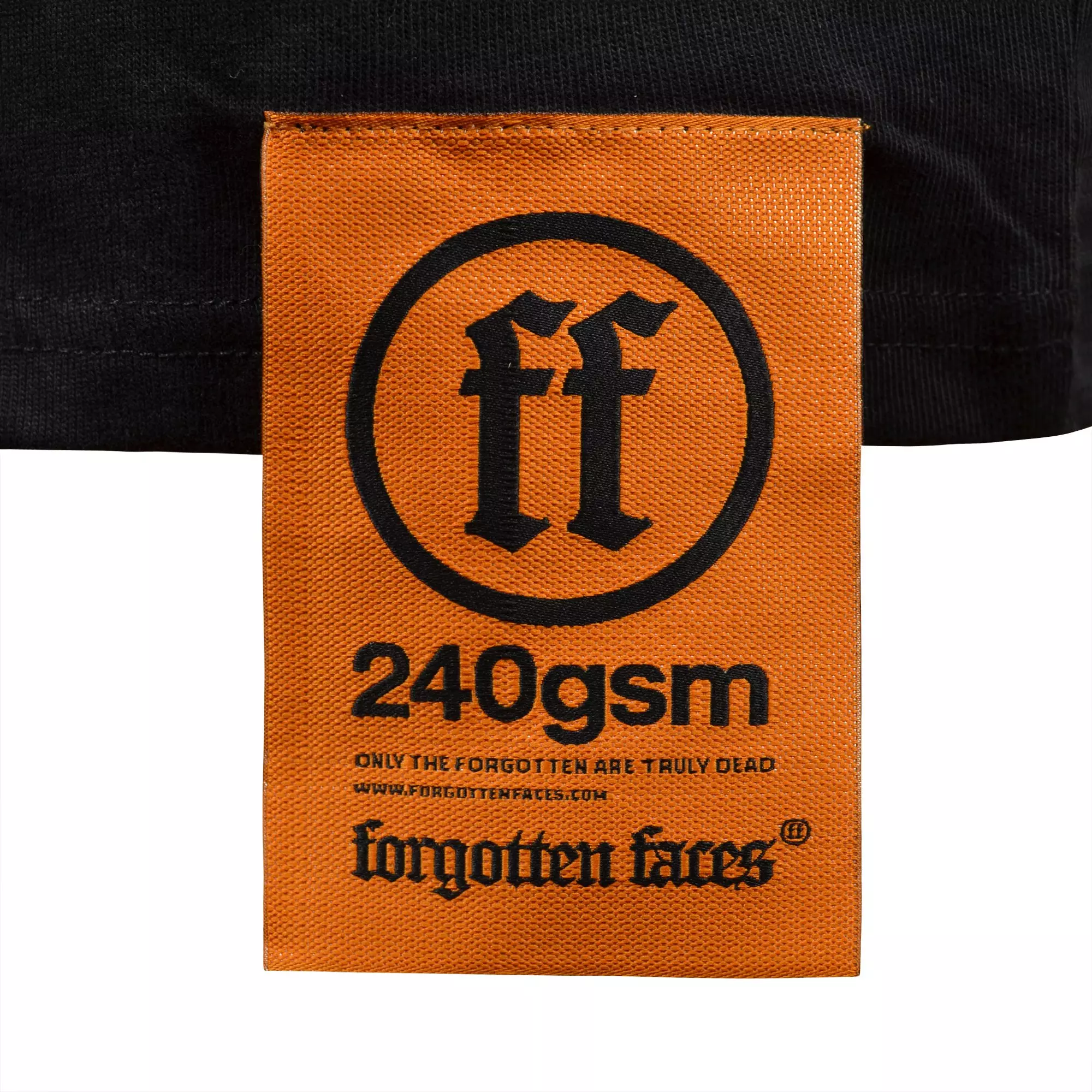 Forgotten Faces Men's Gold Ornate Cross Tee - Black - BLACK