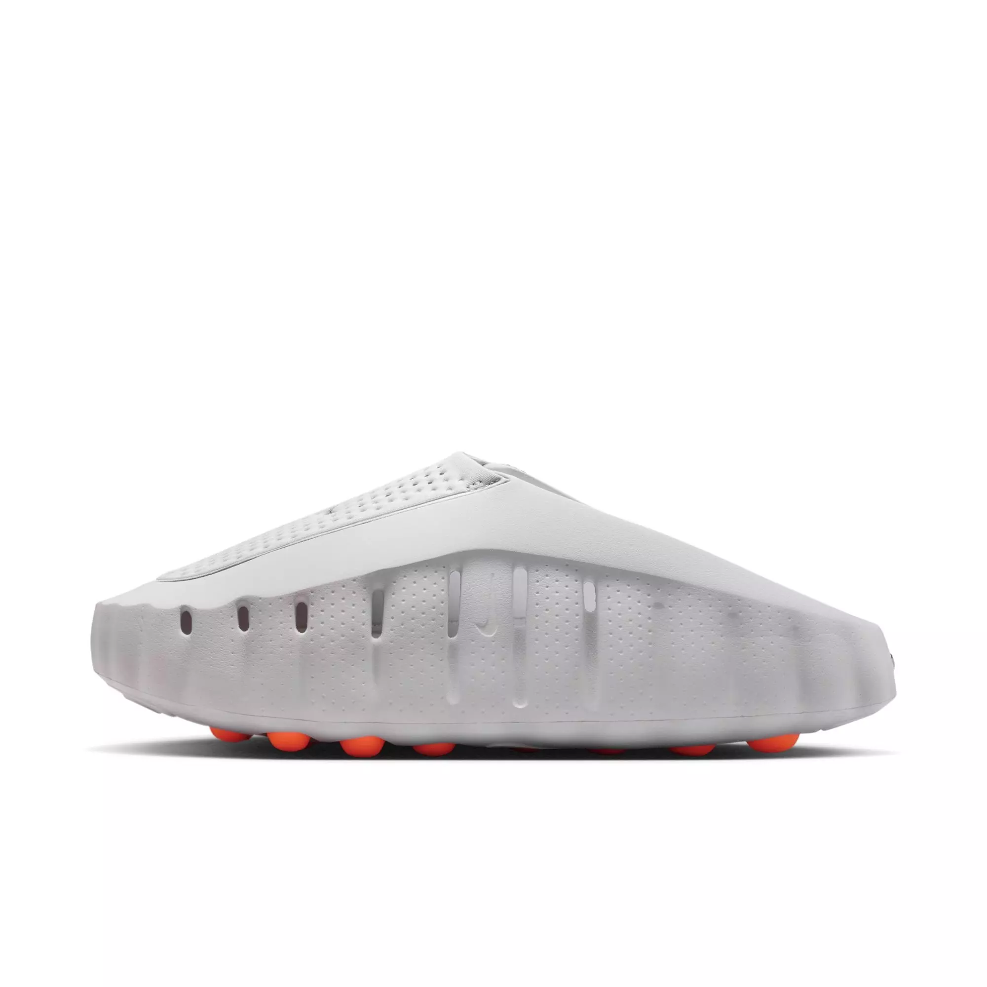 Nike Mind 001 Pregame "Lt Smoke Grey/Chrome/Photon Dust" Men's Mule - GREY/RED