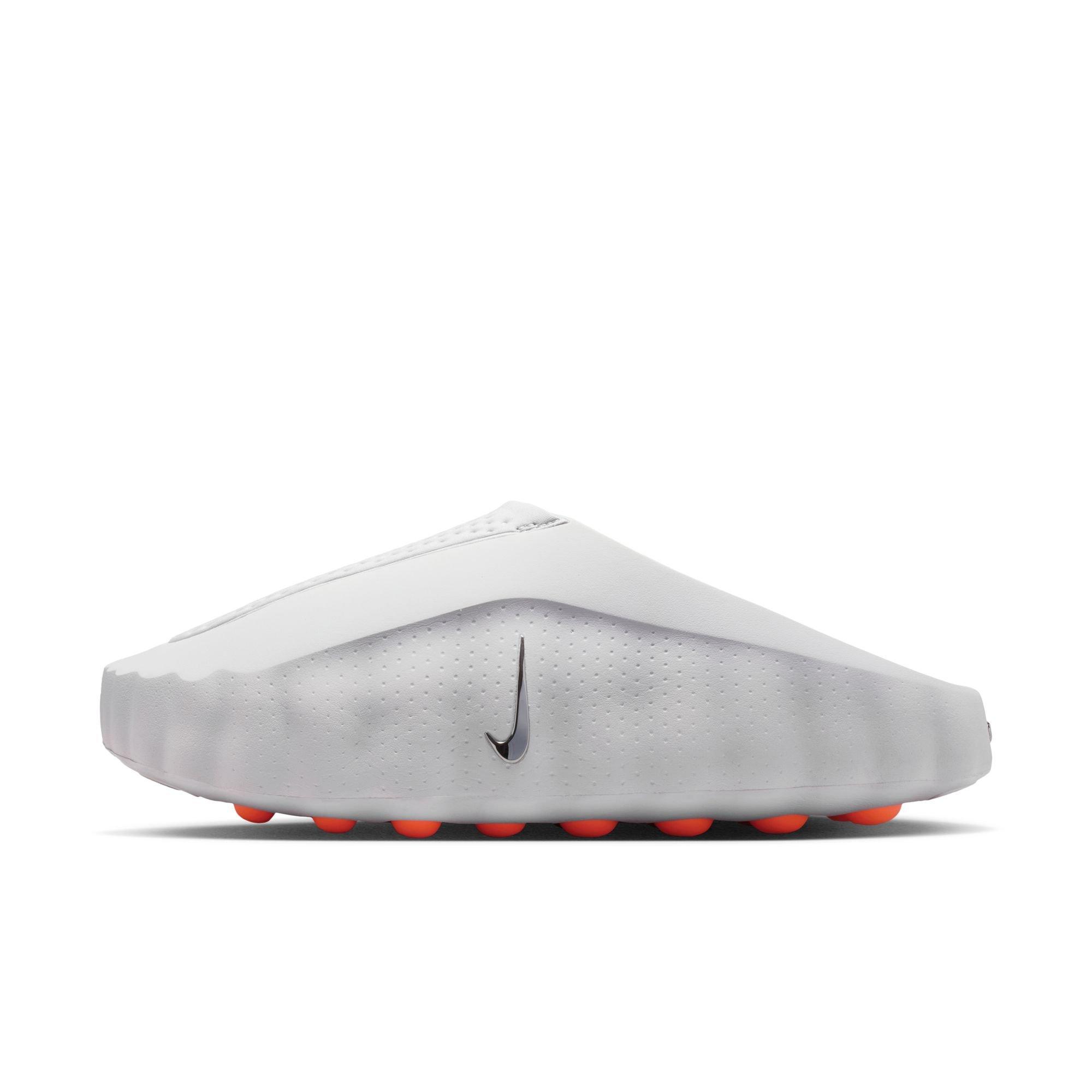 Nike Mind 001 Pregame "Lt Smoke Grey/Chrome/Photon Dust" Men's Mule - GREY/RED Thumbnail View 4
