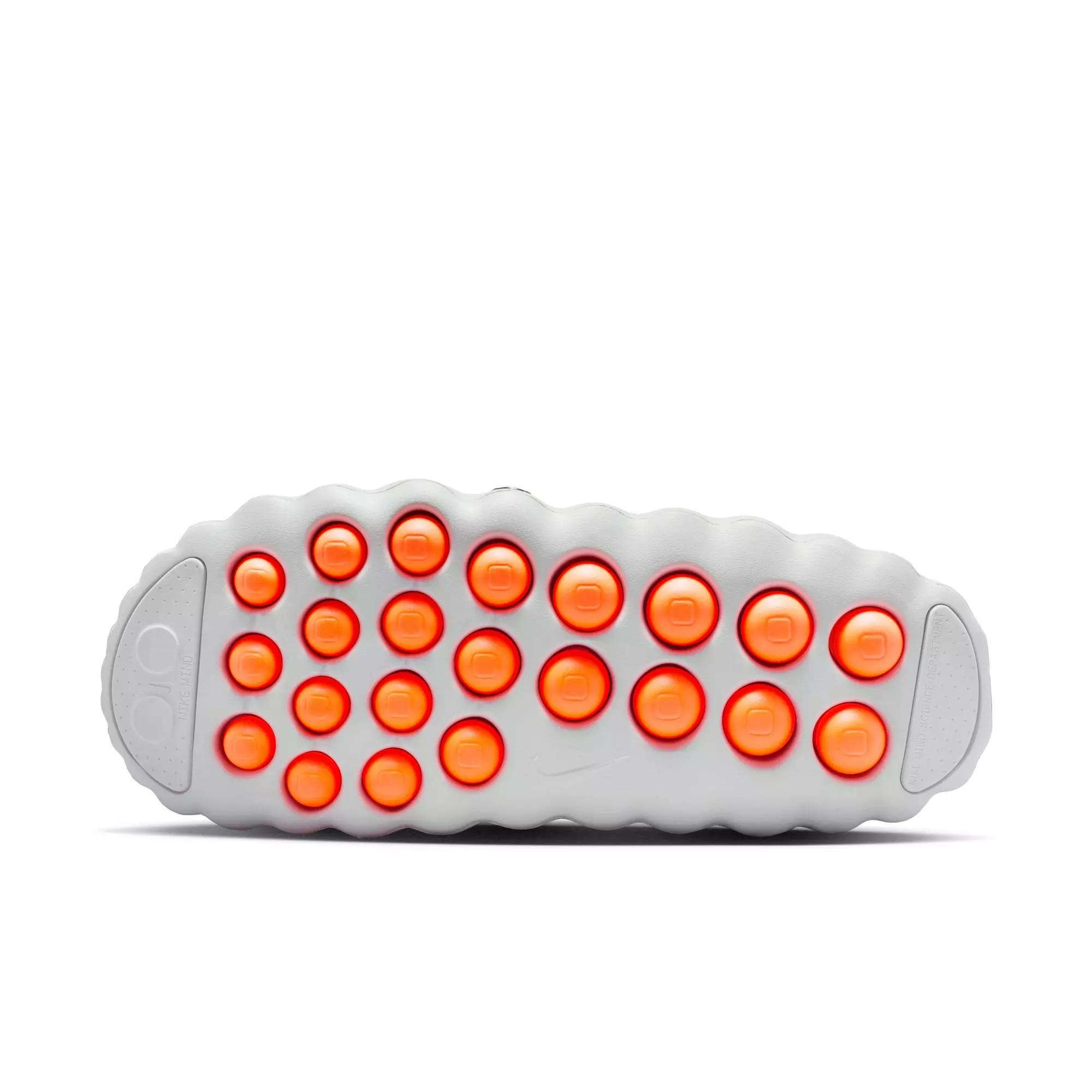 Nike Mind 001 Pregame "Lt Smoke Grey/Chrome/Photon Dust" Men's Mule - GREY/RED