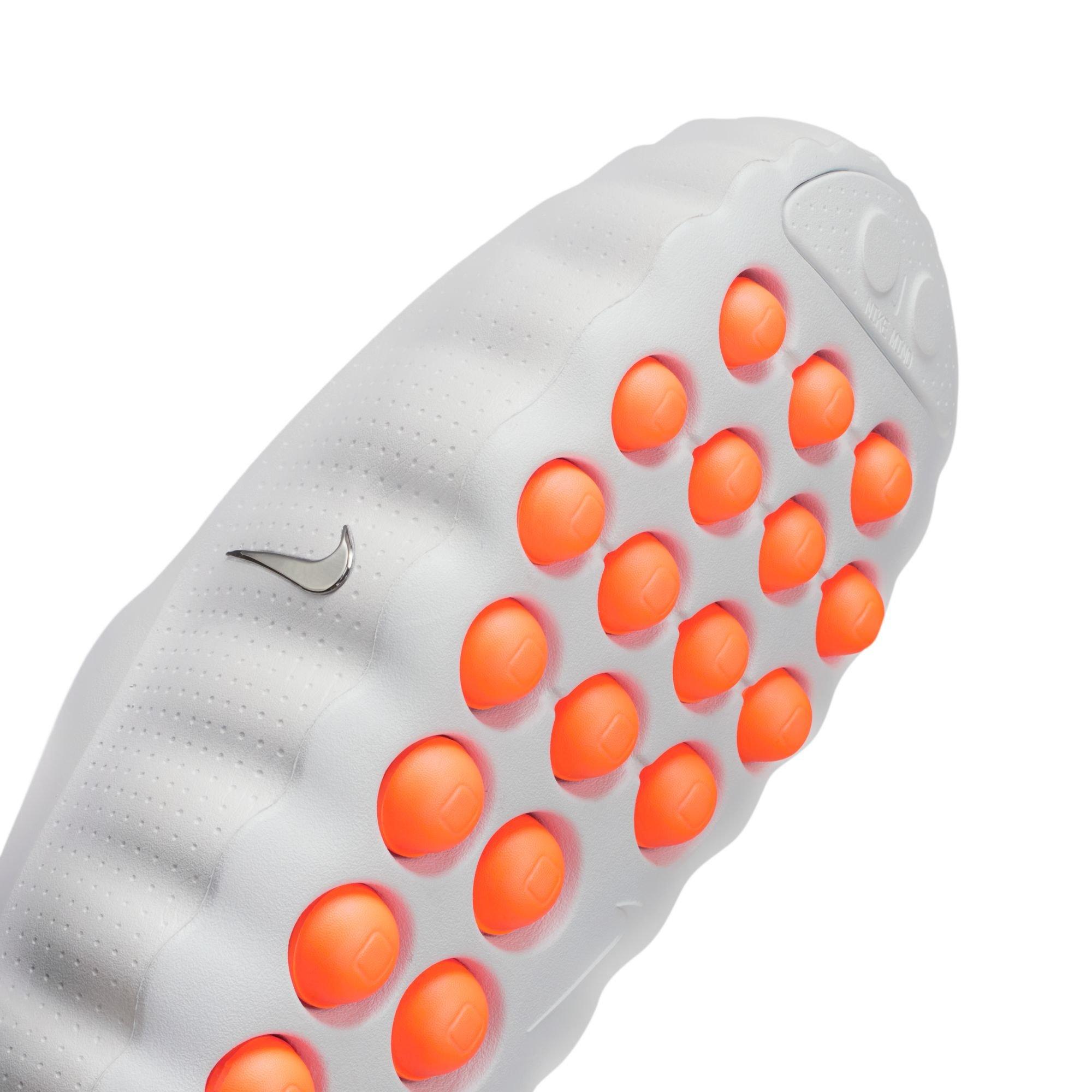 Nike Mind 001 Pregame "Lt Smoke Grey/Chrome/Photon Dust" Men's Mule - GREY/RED Thumbnail View 8