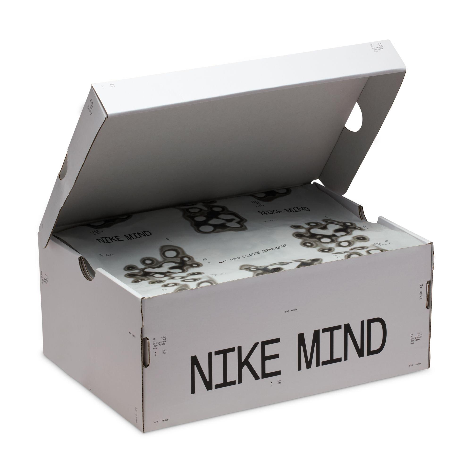 Nike Mind 001 Pregame "Lt Smoke Grey/Chrome/Photon Dust" Men's Mule - GREY/RED Thumbnail View 10
