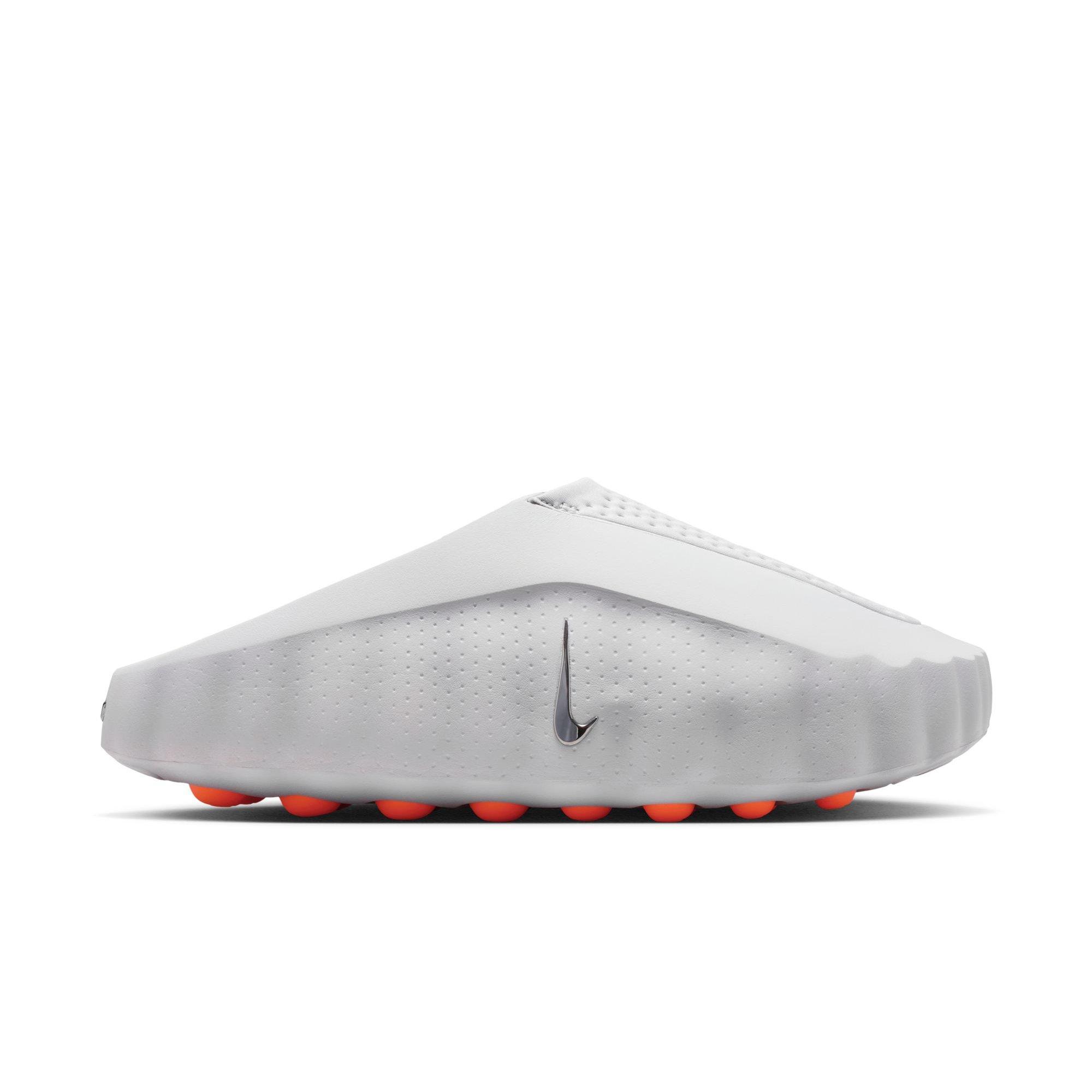Nike Mind 001 Pregame "Lt Smoke Grey/Chrome/Photon Dust" Men's Mule - GREY/RED Thumbnail View 2