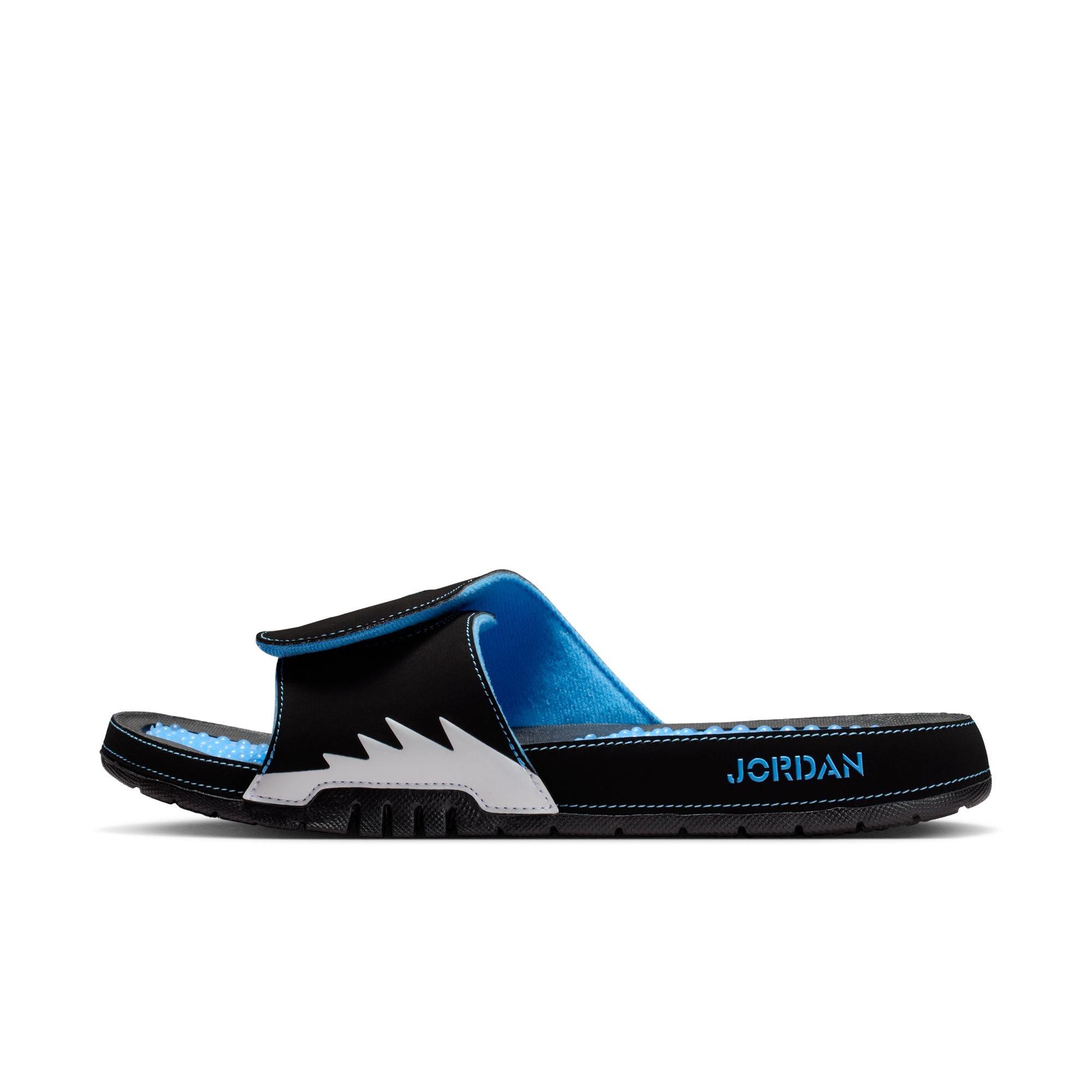 Jordan Hydro 5 Retro "Black/University Blue/White" Men's Slide - BLACK/BLUE Thumbnail View 3