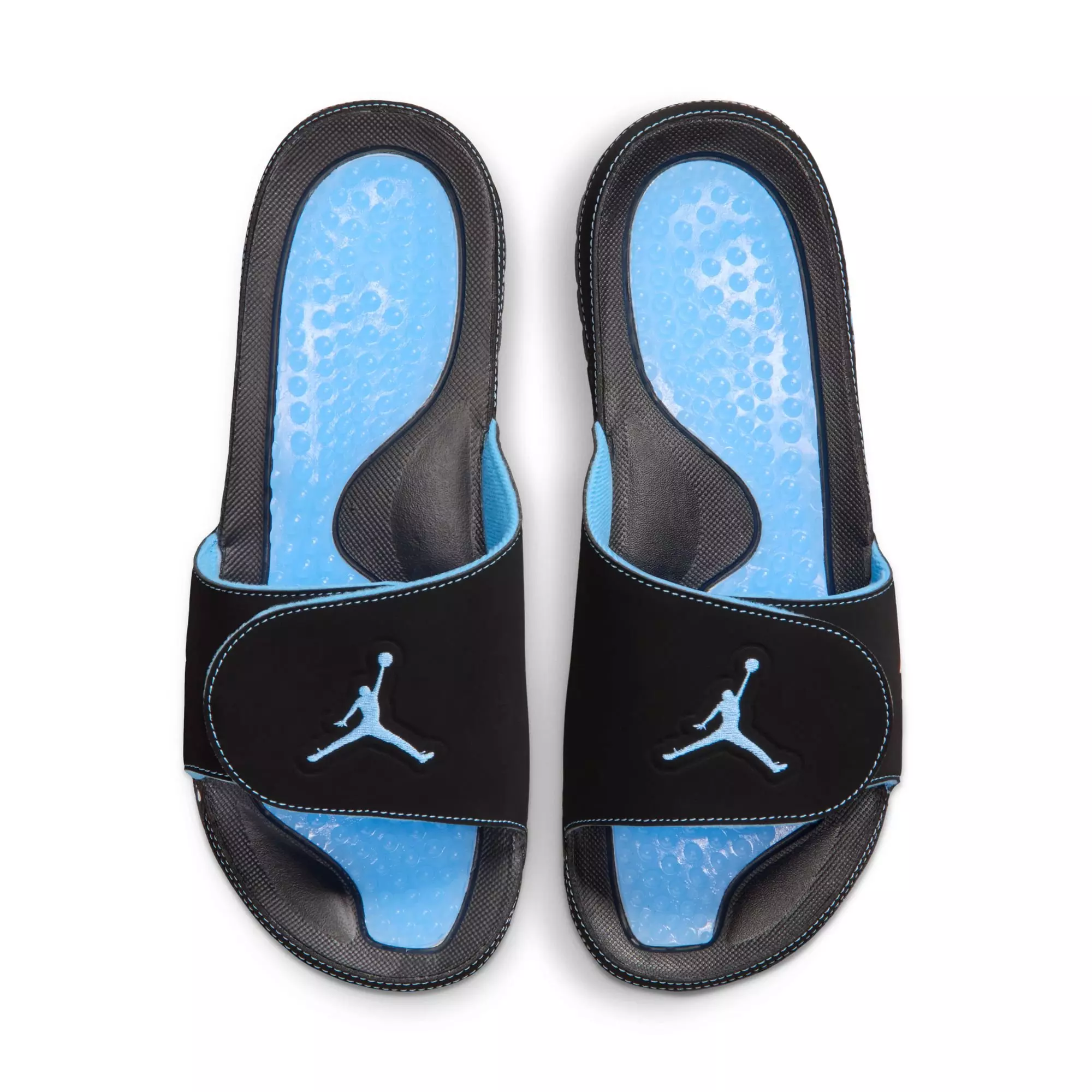 Jordan Hydro 5 Retro "Black/University Blue/White" Men's Slide - BLACK/BLUE