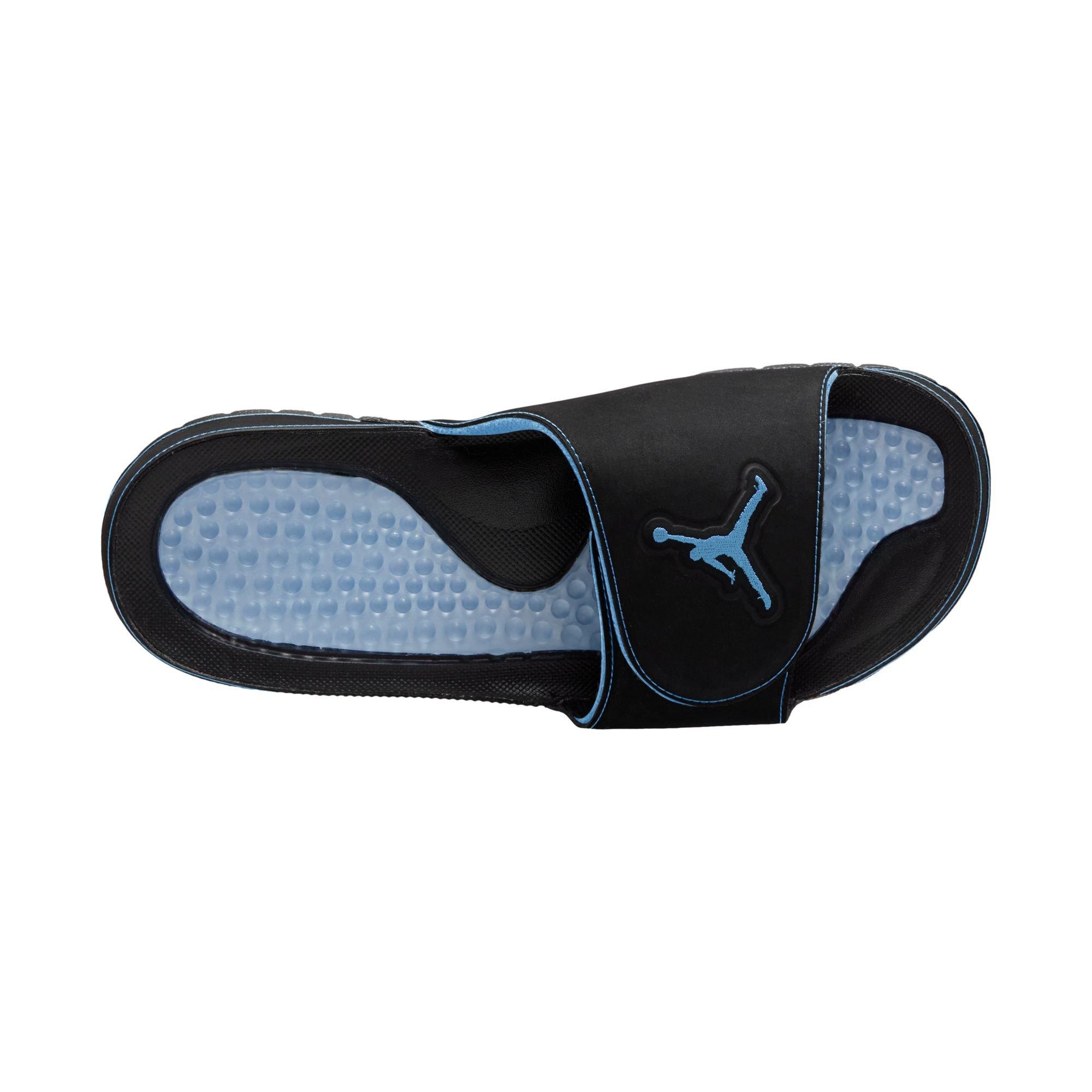 Jordan Hydro 5 Retro "Black/University Blue/White" Men's Slide - BLACK/BLUE Thumbnail View 7