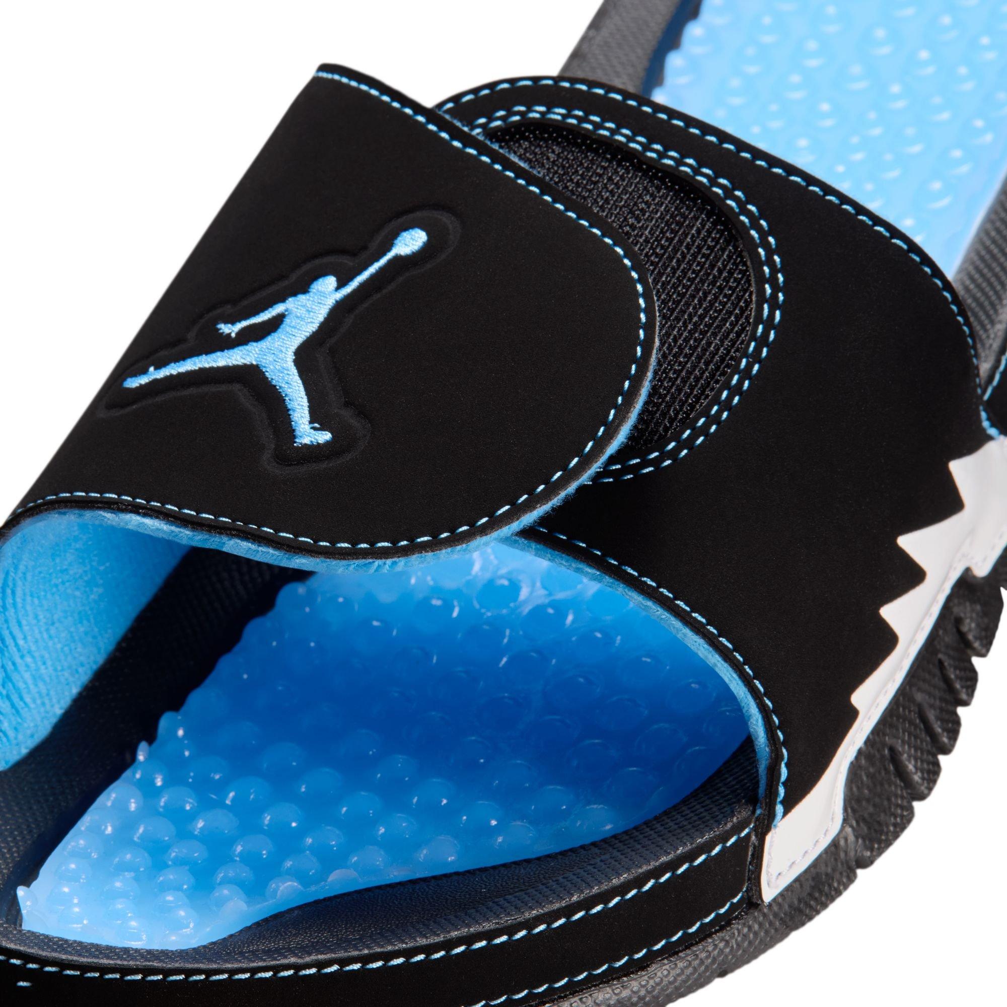 Jordan Hydro 5 Retro "Black/University Blue/White" Men's Slide - BLACK/BLUE Thumbnail View 9