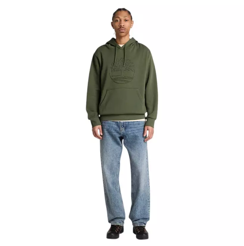 TIMB Beef & Broccoli Tree Logo Hoodie - GREEN