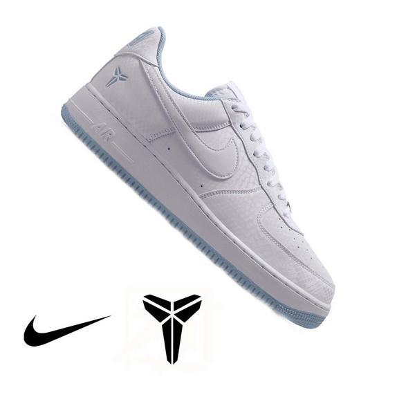 Nike Kobe Air Force 1 Low "Armory Blue" Men's Shoe - WHITE/ARMORY BLUE