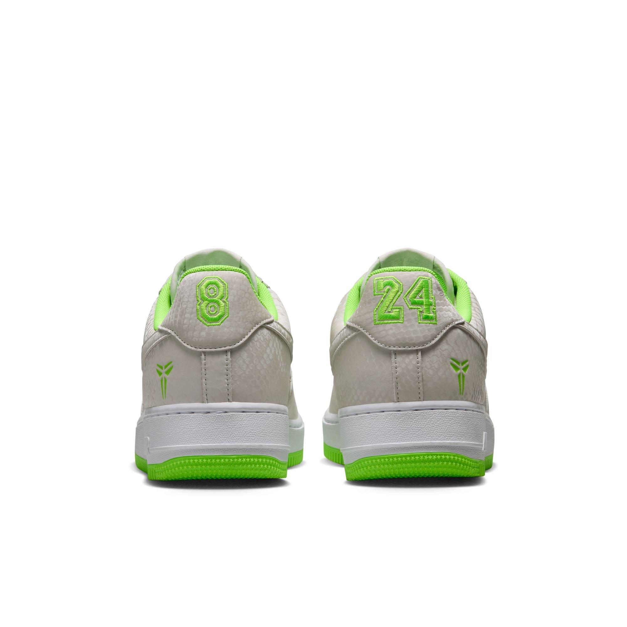 Nike Kobe Air Force 1 Low "Electric Green" Men's Shoe - VAST GREY/ELECTRIC GREEN/WHITE Thumbnail View 11
