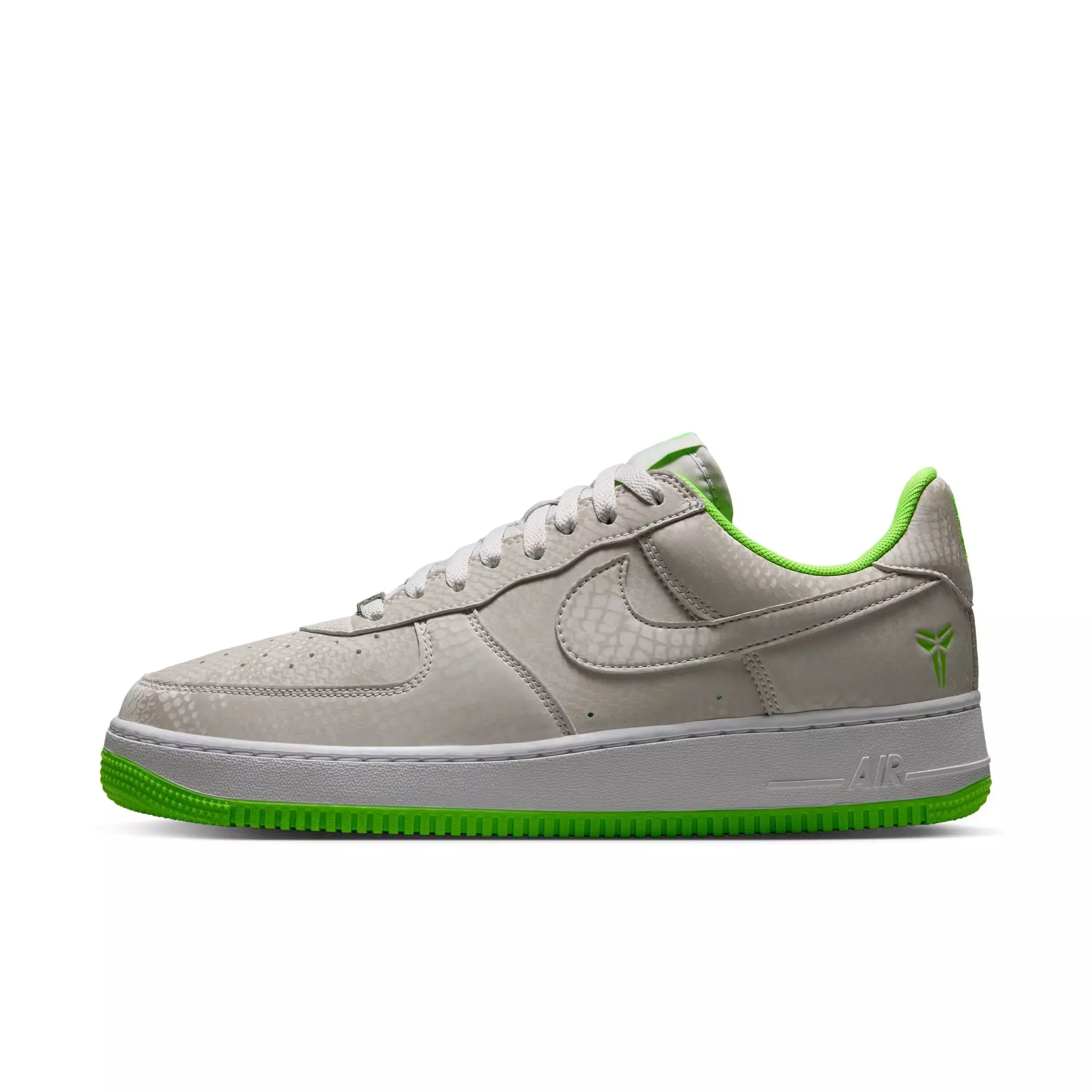 Nike Kobe Air Force 1 Low "Electric Green" Men's Shoe - VAST GREY/ELECTRIC GREEN/WHITE