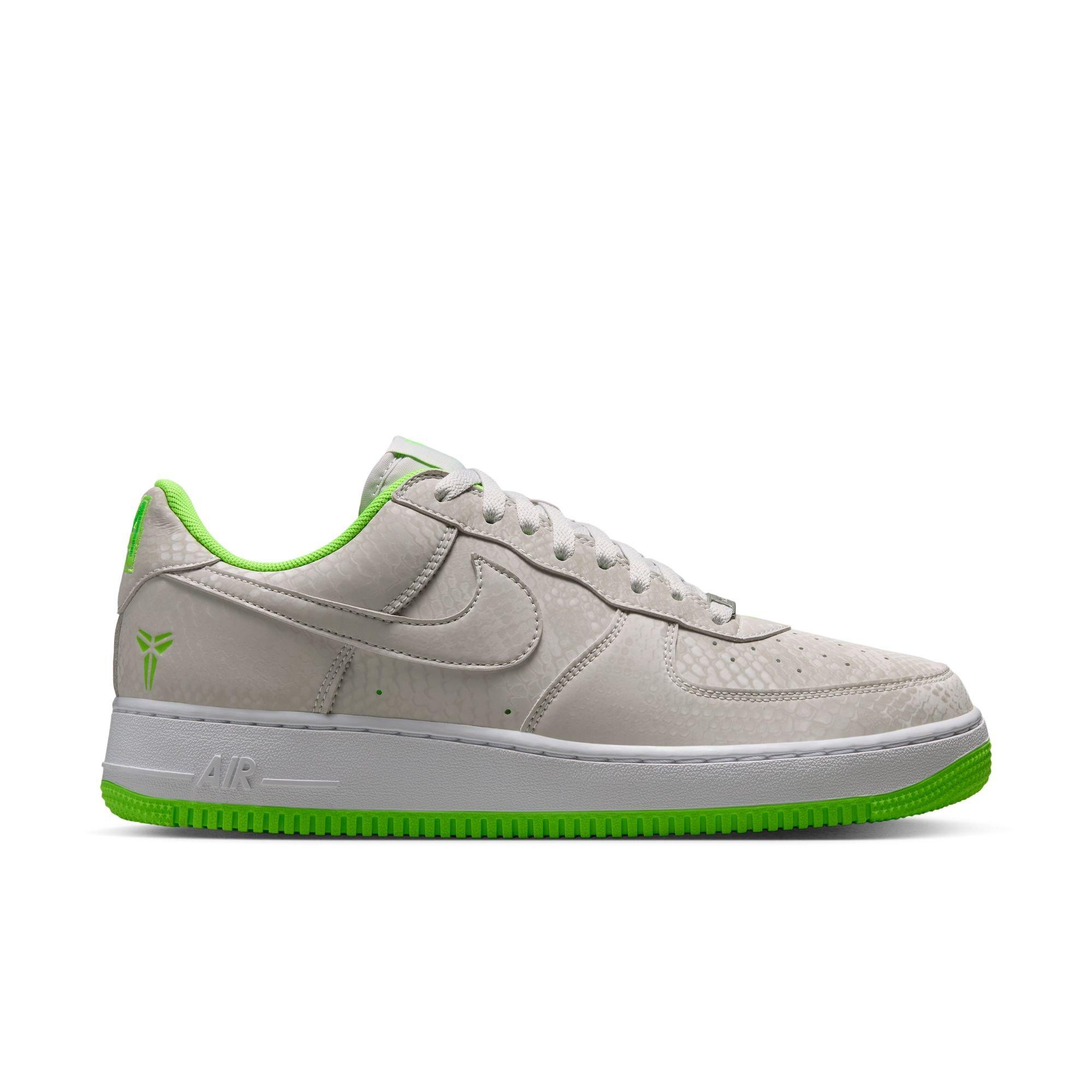 Nike Kobe Air Force 1 Low "Electric Green" Men's Shoe - VAST GREY/ELECTRIC GREEN/WHITE Thumbnail View 2