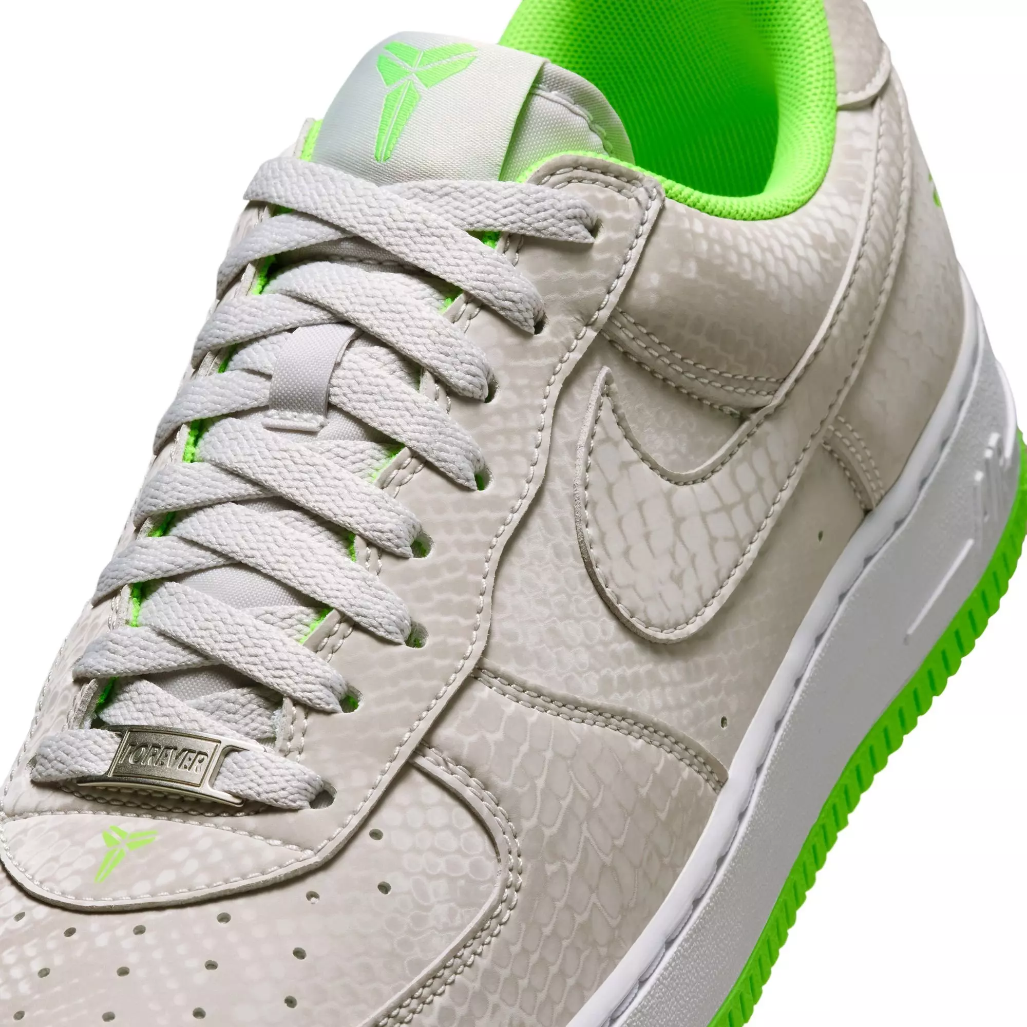 Nike Kobe Air Force 1 Low "Electric Green" Men's Shoe - VAST GREY/ELECTRIC GREEN/WHITE