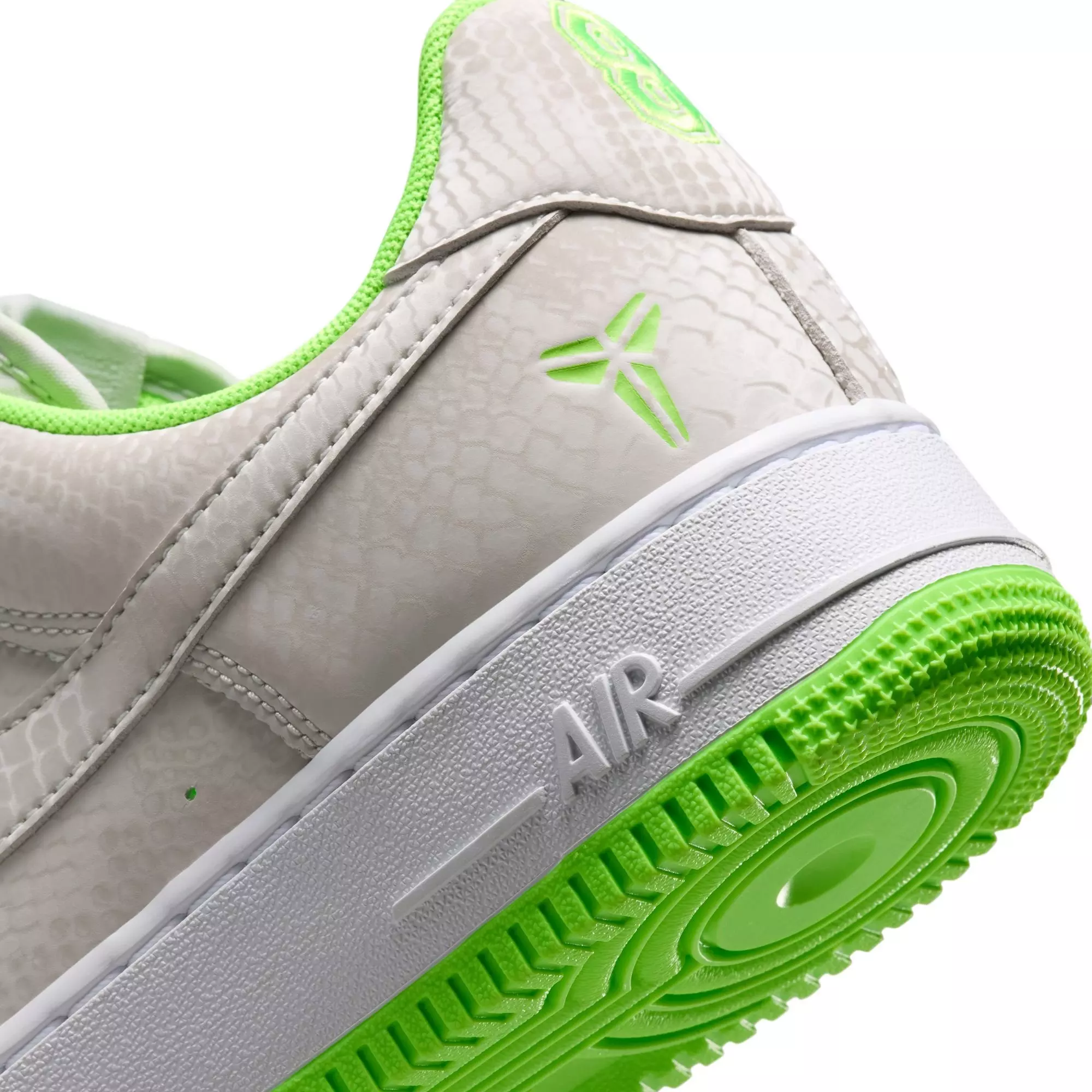 Nike Kobe Air Force 1 Low "Electric Green" Men's Shoe - VAST GREY/ELECTRIC GREEN/WHITE