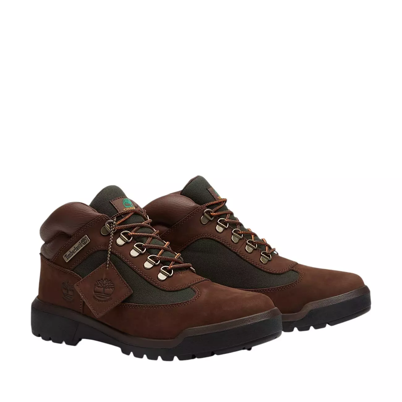Timberland Premium Waterproof "Brown/Green" Men's Field Boot - BROWN/GREEN