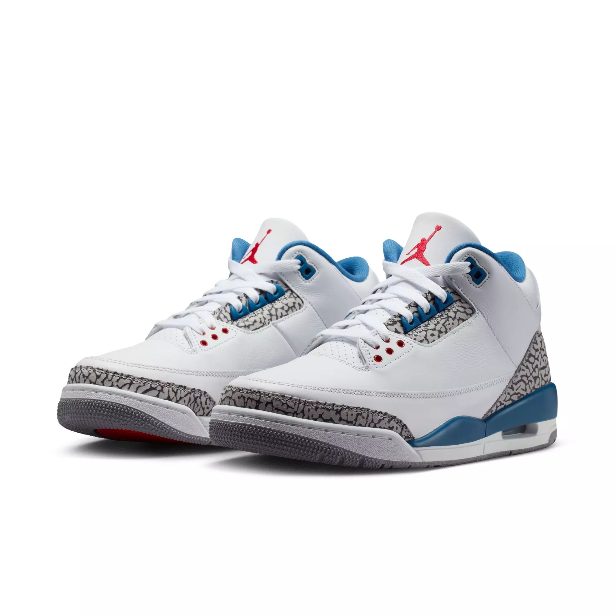 Jordan 3 Retro "True Blue" Men's Shoe - WHITE/FIRE RED/TRUE BLUE