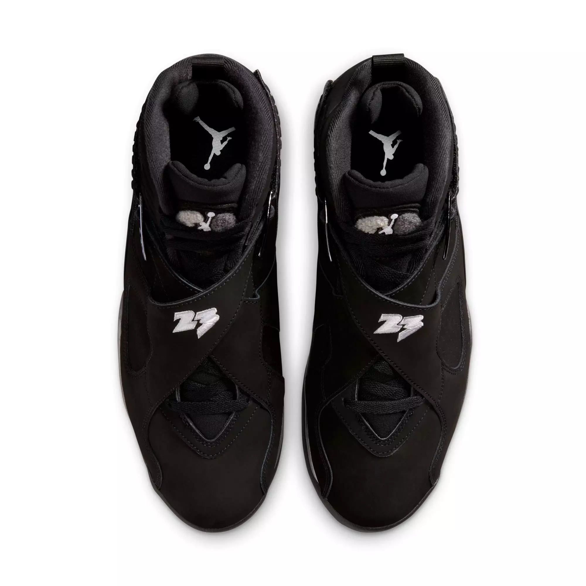 Jordan 8 Retro "Chrome" Men's Shoe - BLACK/WHITE/LT GRAPHITE