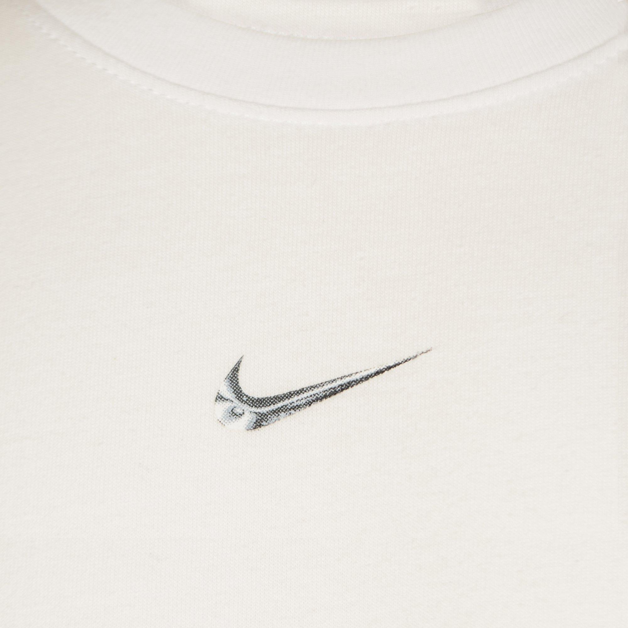 Nike Big Boys' Max Tee - White/Black - WHITE Thumbnail View 4