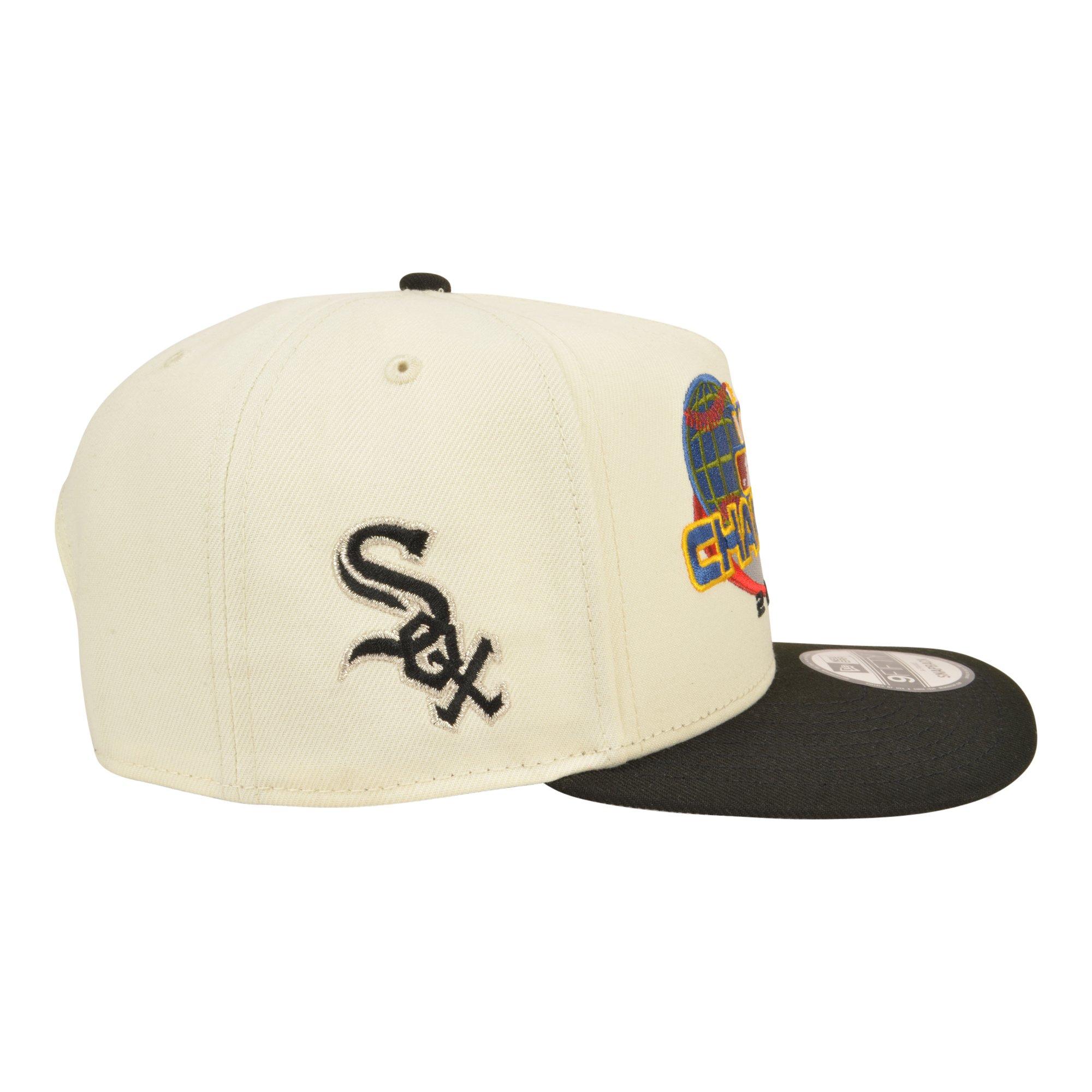New Era Chicago White Sox 9FIFTY A-Frame 2005 World Series Snapback Hat - Black - BLACK Thumbnail View 4
