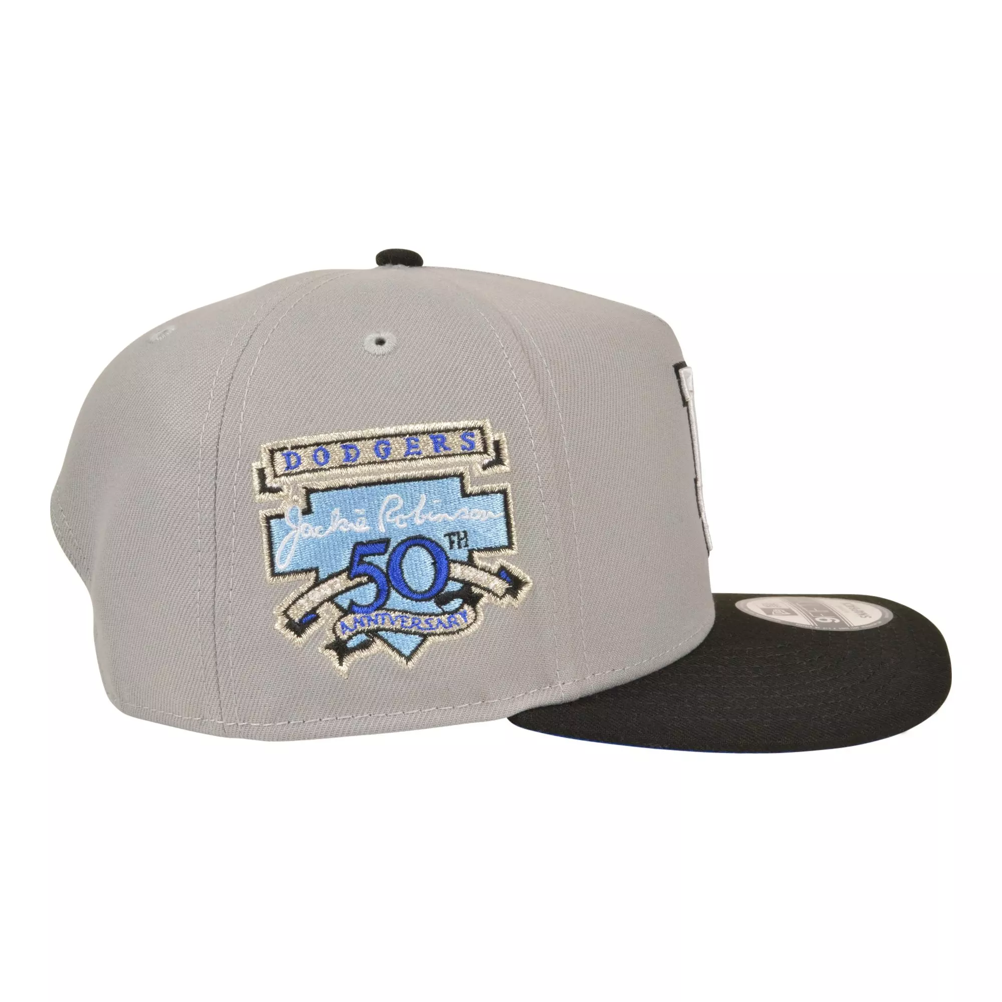 New Era Los Angeles Dodgers 9FIFTY A-Frame Gradient Snapback Hat - Grey - GREY/BLACK
