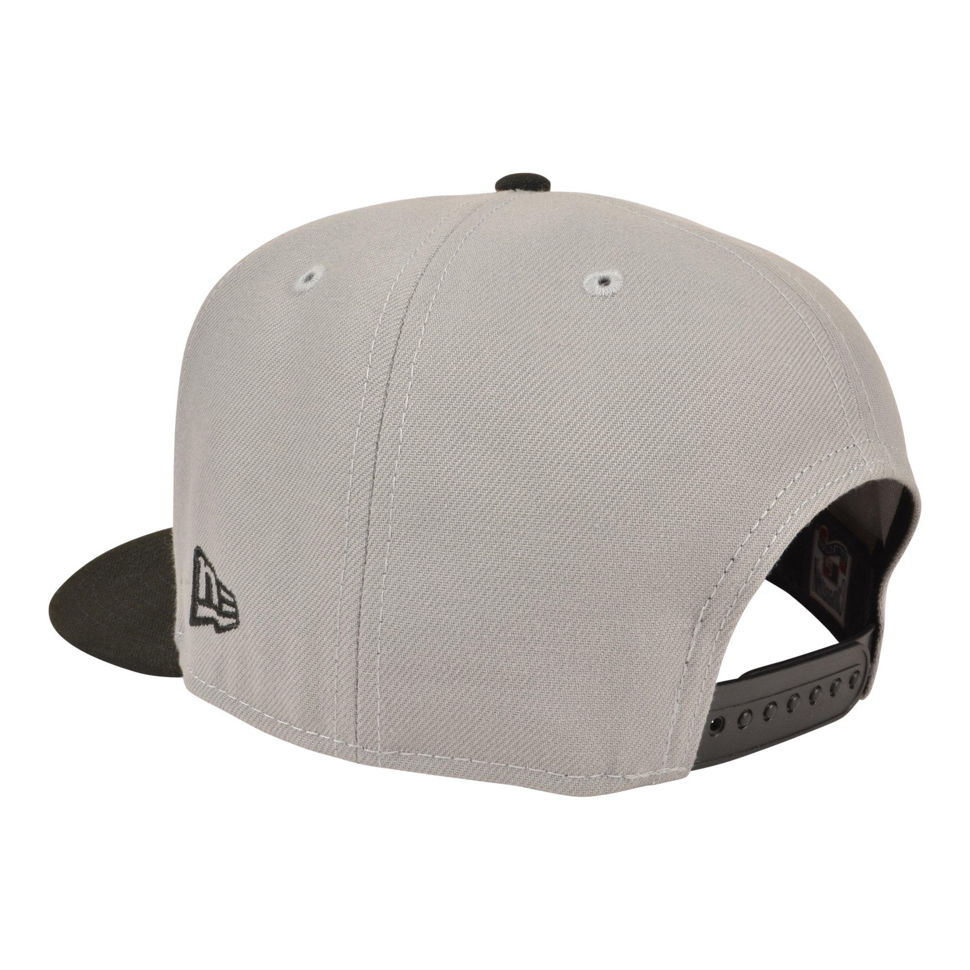 New Era Los Angeles Dodgers 9FIFTY A-Frame Gradient Snapback Hat - Grey - GREY/BLACK Thumbnail View 3