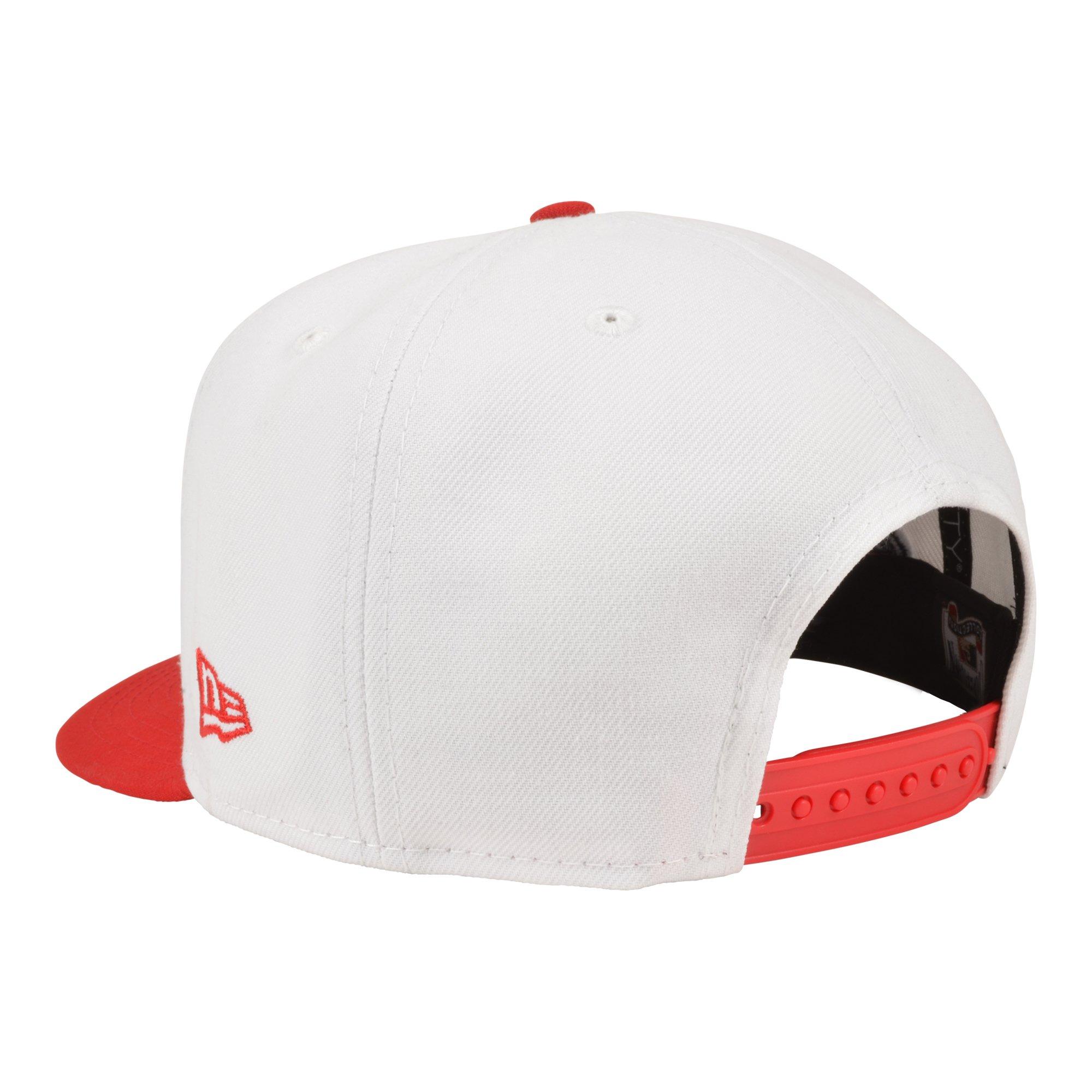 New Era Los Angeles Angels 9FIFTY A-Frame 2 Tone Snapback Hat-White/Red - WHITE/RED Thumbnail View 3