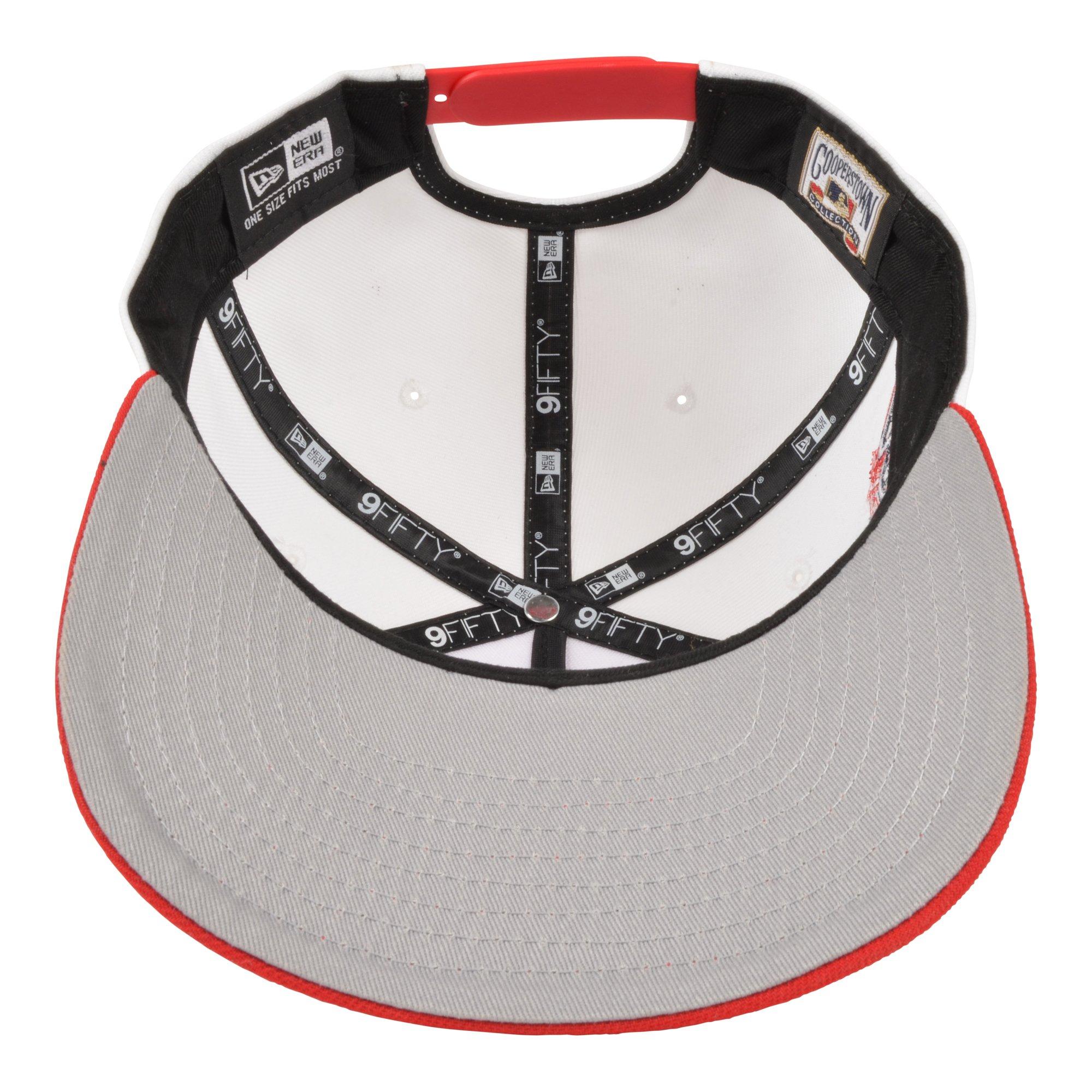 New Era Los Angeles Angels 9FIFTY A-Frame 2 Tone Snapback Hat-White/Red - WHITE/RED Thumbnail View 5