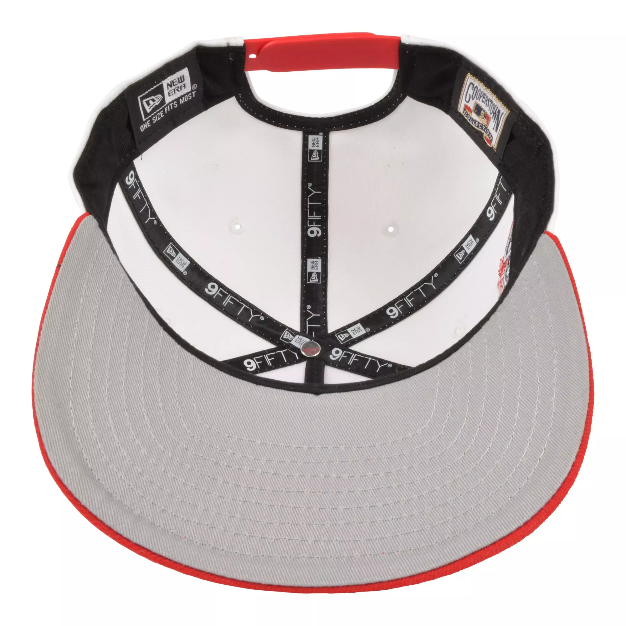 New Era Los Angeles Angels 9FIFTY A-Frame 2 Tone Snapback Hat-White/Red - WHITE/RED