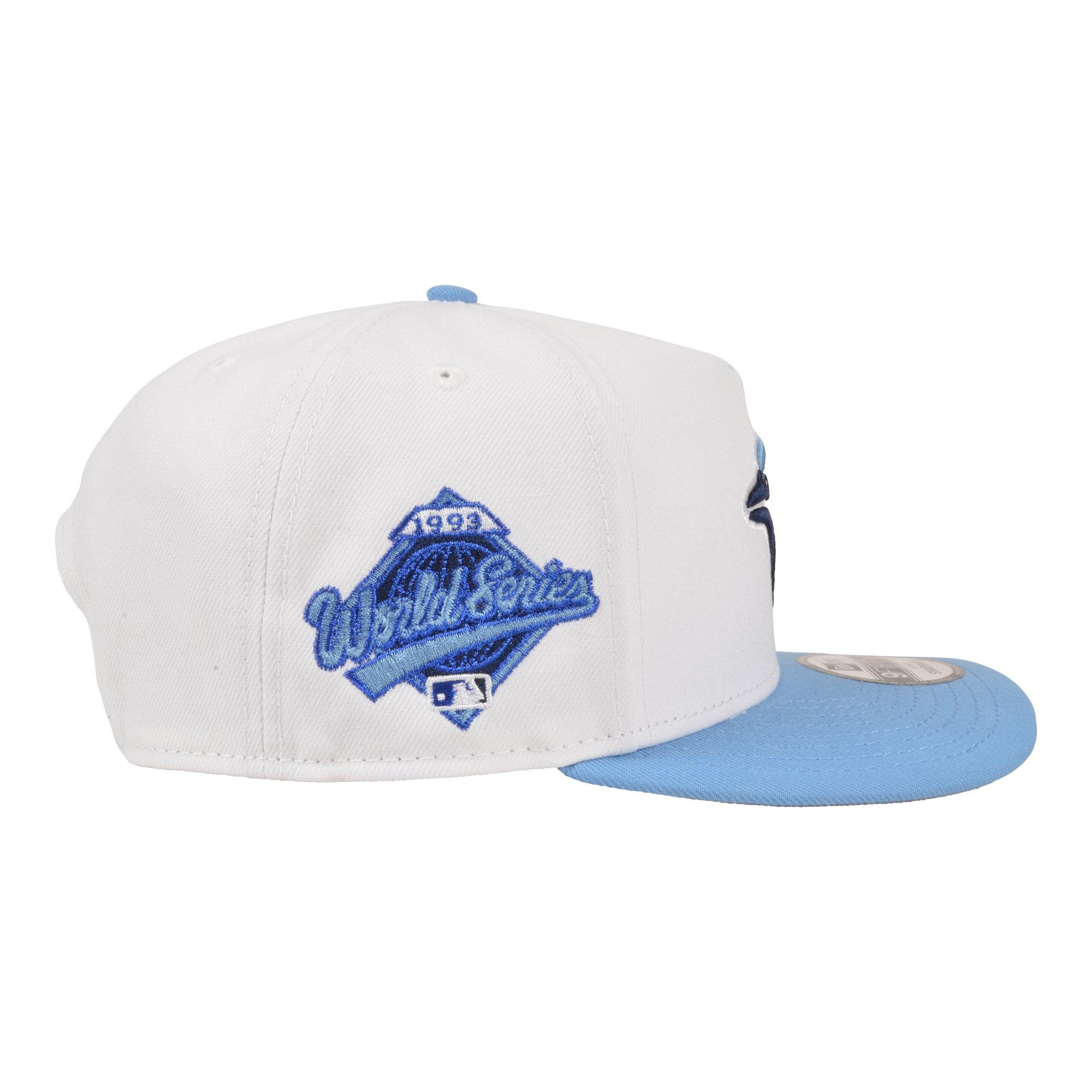 New Era Toronto Blue Jays 9FIFTY A-Frame 2 Tone Snapback Hat - White/Light Blue - WHITE/LT BLUE Thumbnail View 4