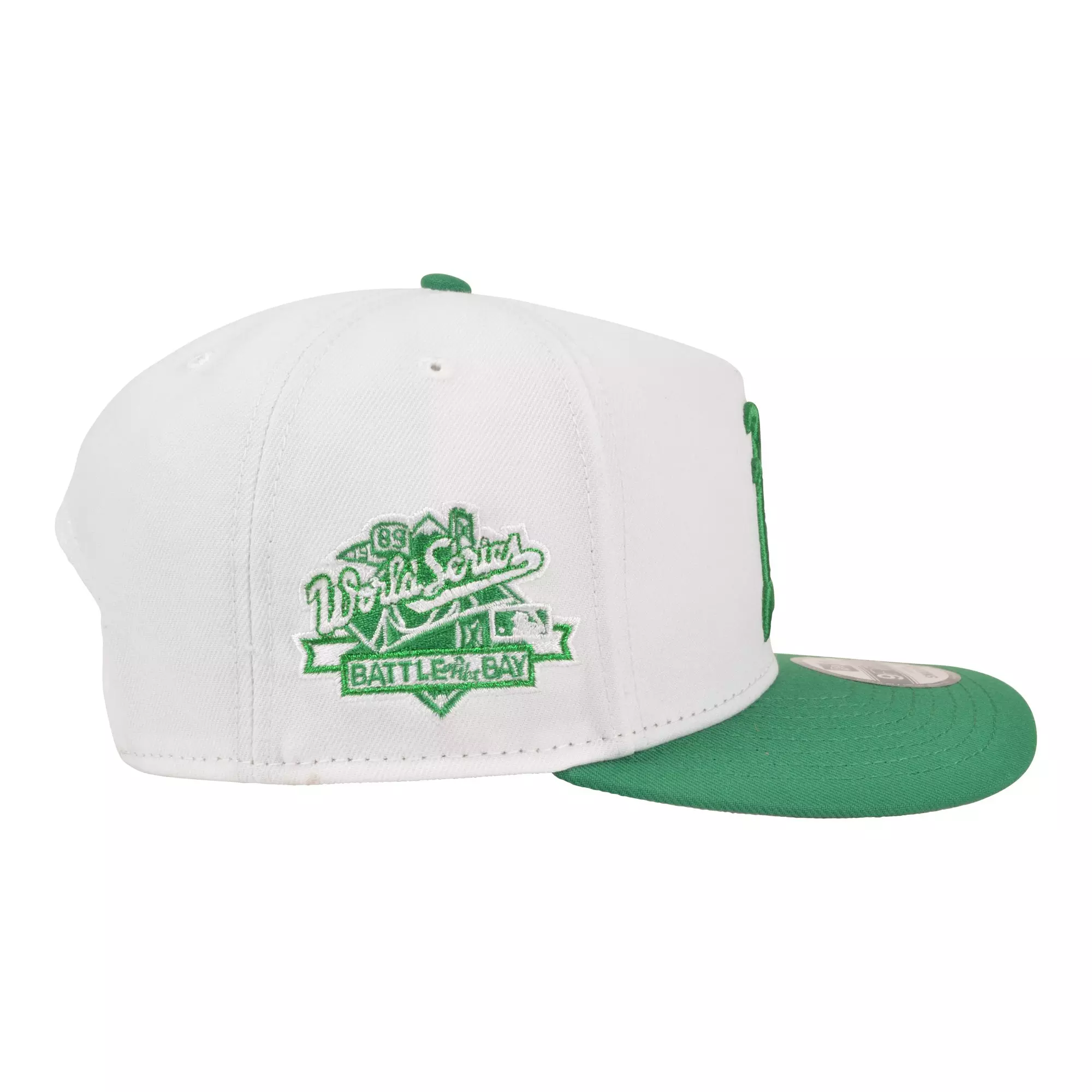 New Era Oakland Athletics 9FIFTY A-Frame 2 Tone Snapback Hat-White/Green - WHITE/GREEN