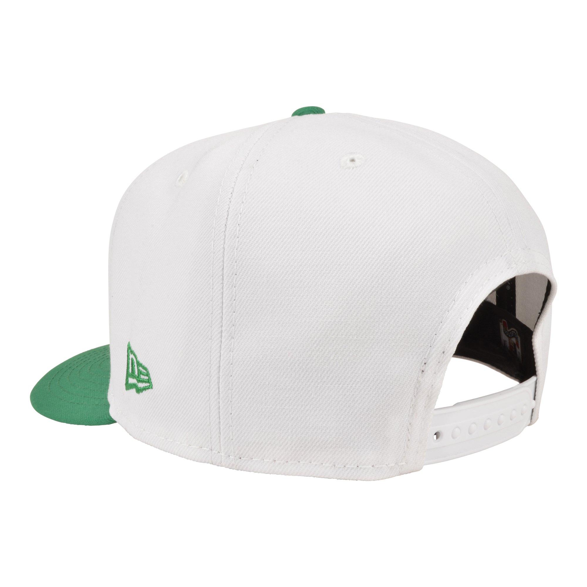New Era Oakland Athletics 9FIFTY A-Frame 2 Tone Snapback Hat-White/Green - WHITE/GREEN Thumbnail View 3