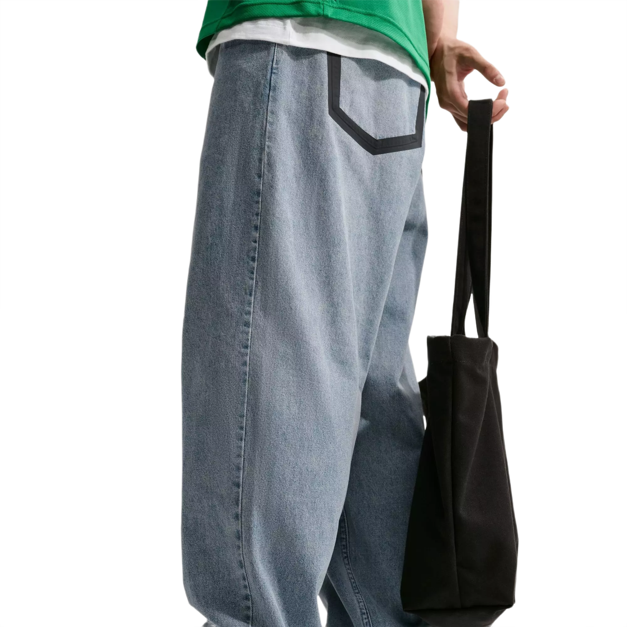 Nike Men's "Your Message Here" Indigo Jeans - BLUE