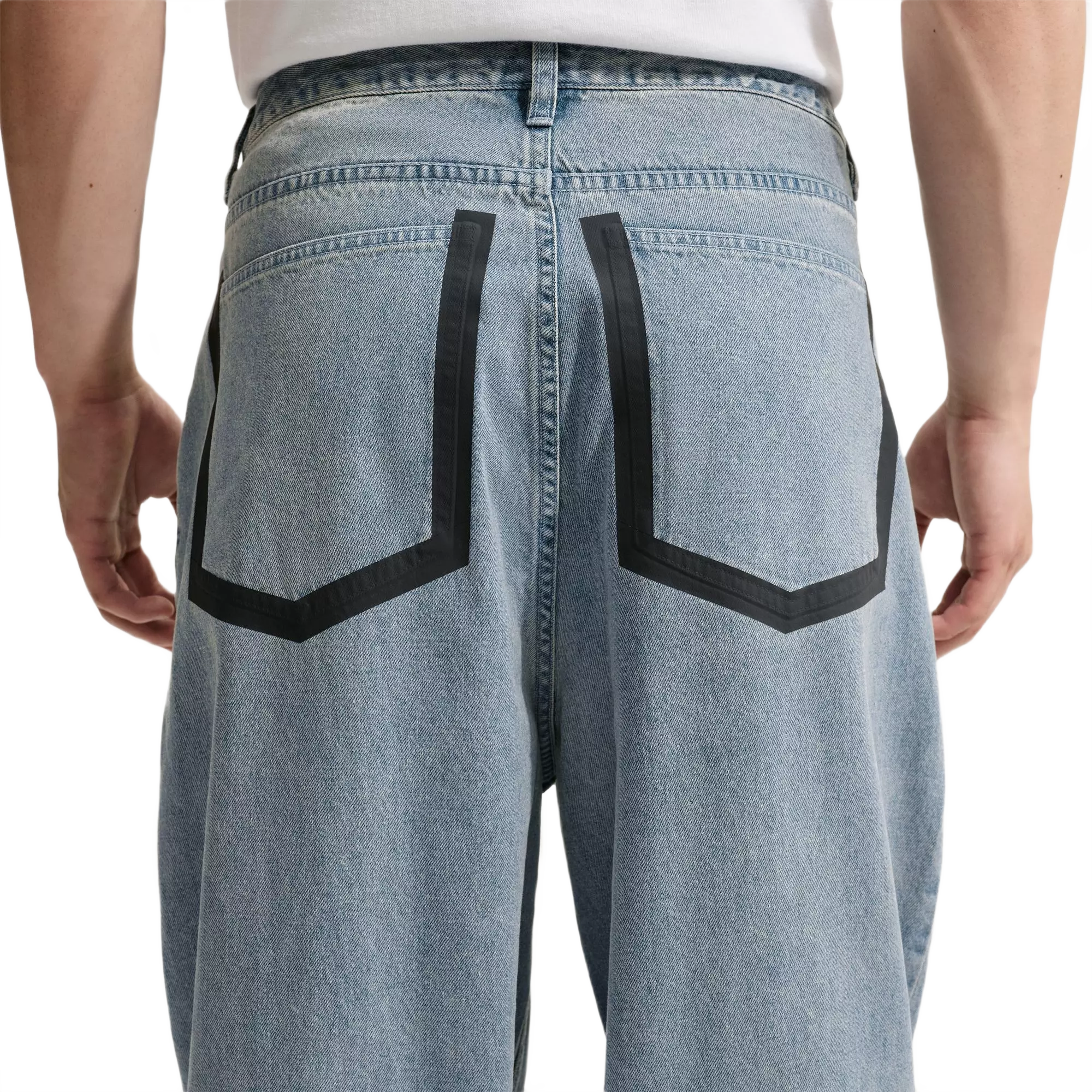 Nike Men's "Your Message Here" Indigo Jeans - BLUE