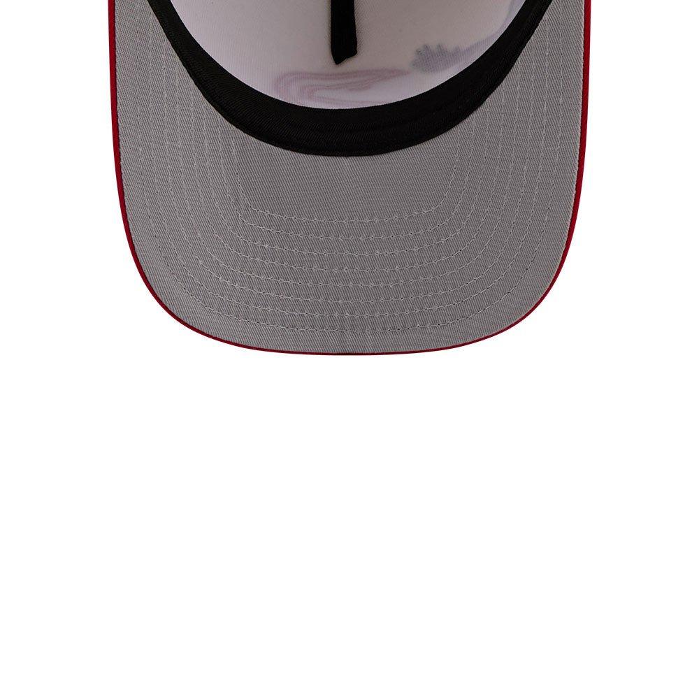 New Era Atlanta Hawks 9FIFTY A-Frame Hardwood Classic Cream/Red Snapback Hat