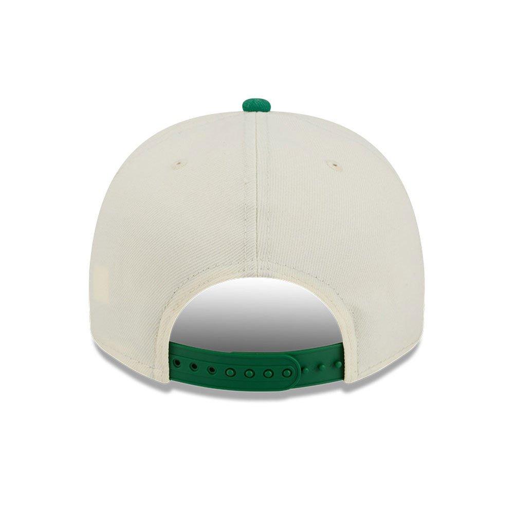 New Era Boston Celtics 9FIFTY A-Frame Hardwood Classic Cream/Green Snapback Hat