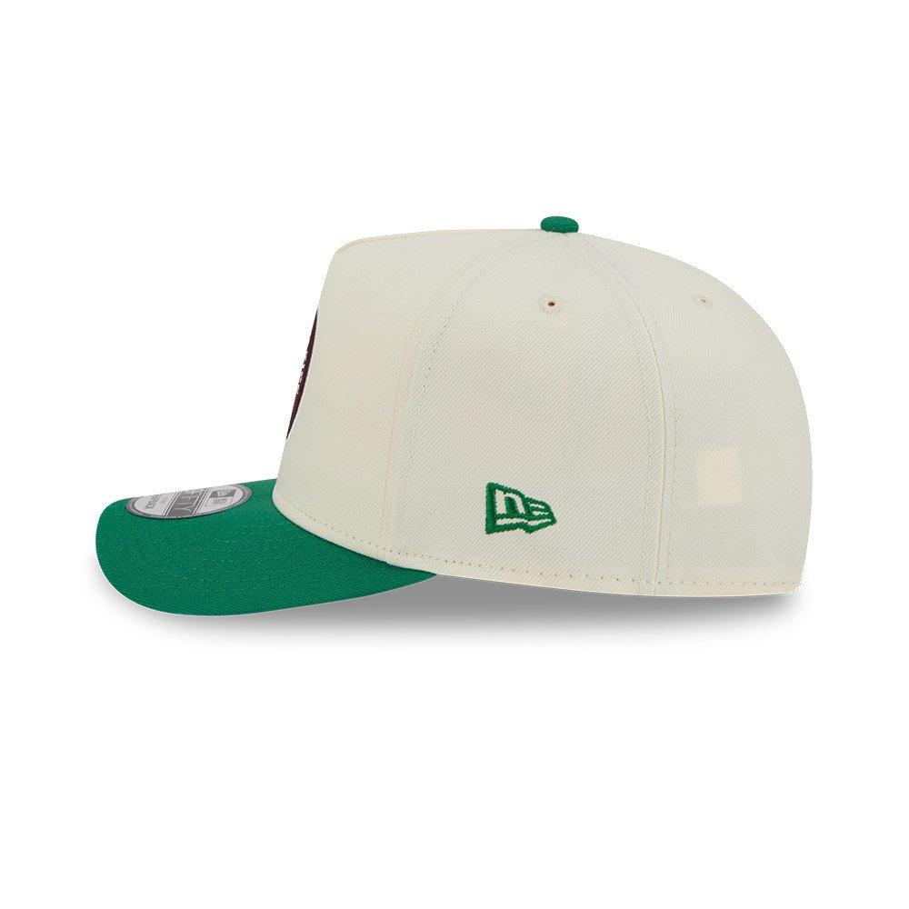 New Era Boston Celtics 9FIFTY A-Frame Hardwood Classic Snapback Hat - Cream/Green - CREAM Thumbnail View 5