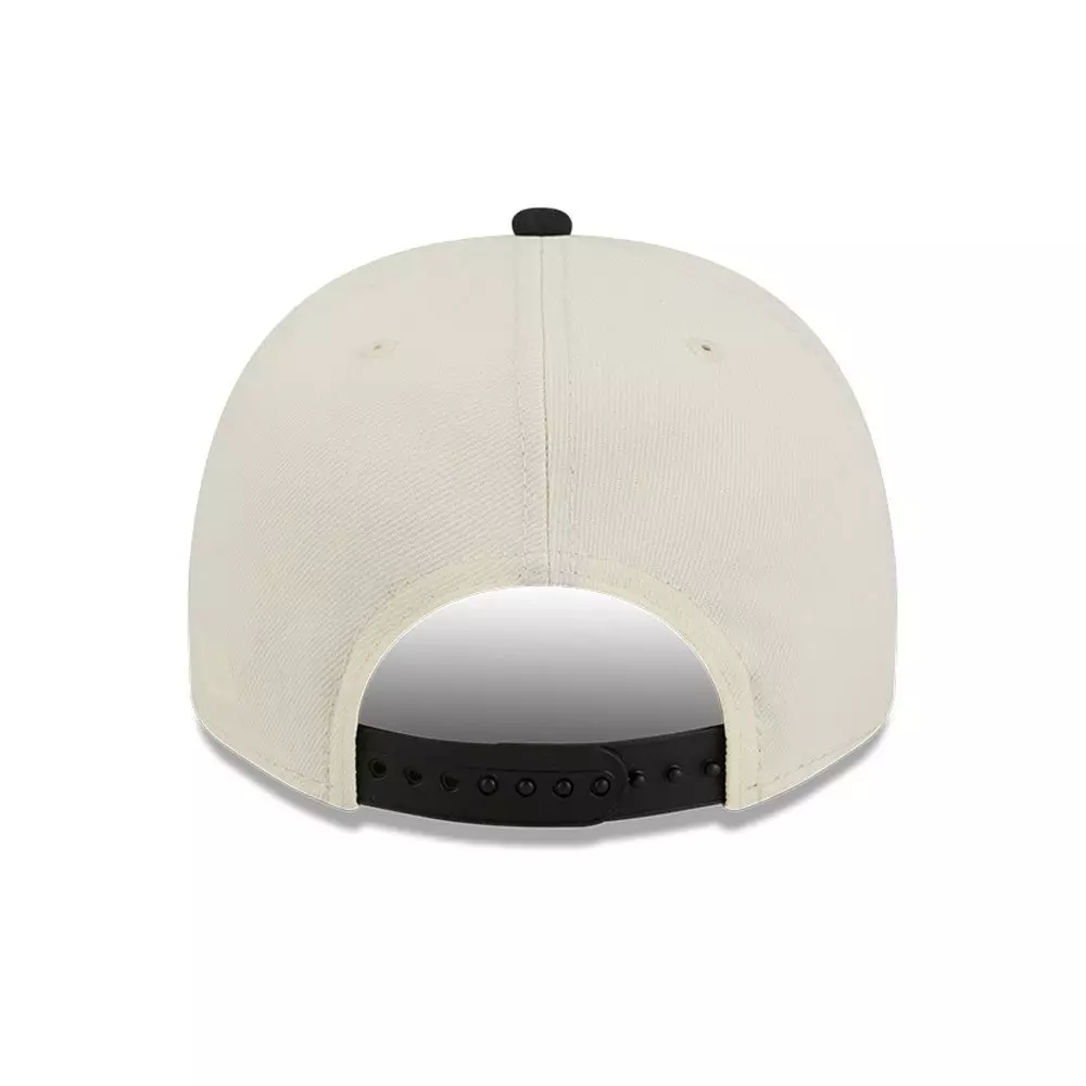 New Era Chicago Bulls 9FIFTY A-Frame Hardwood Classic Snapback Hat - Cream/Black - CREAM
