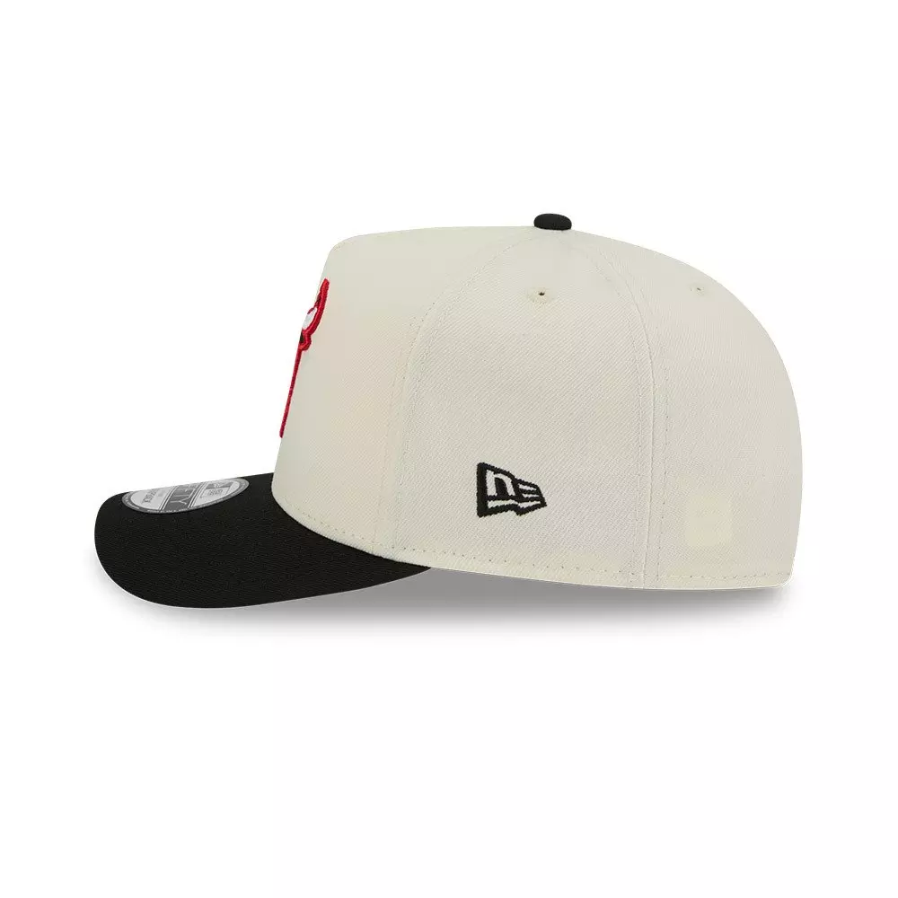 New Era Chicago Bulls 9FIFTY A-Frame Hardwood Classic Snapback Hat - Cream/Black - CREAM
