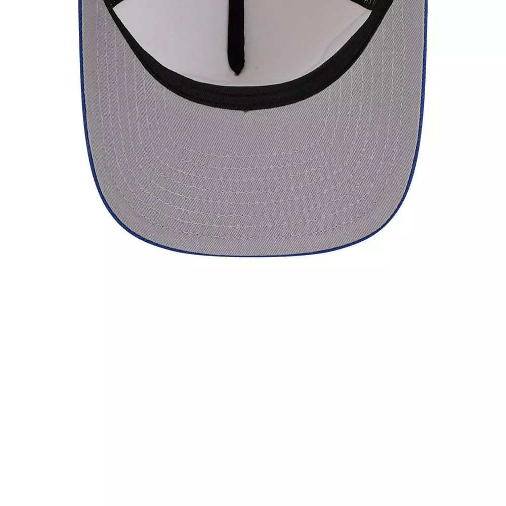 New Era Dallas Mavericks 9FIFTY A-Frame Hardwood Classic Snapback Hat - Cream/Royal - CREAM