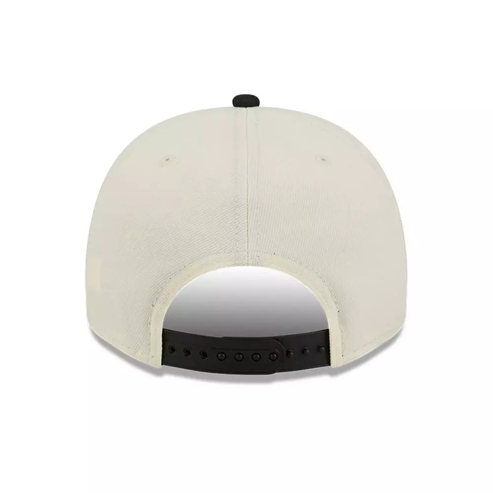 New Era Los Angeles Lakers 9FIFTY A-Frame Hardwood Classic Snapback Hat - Cream/Black - CREAM