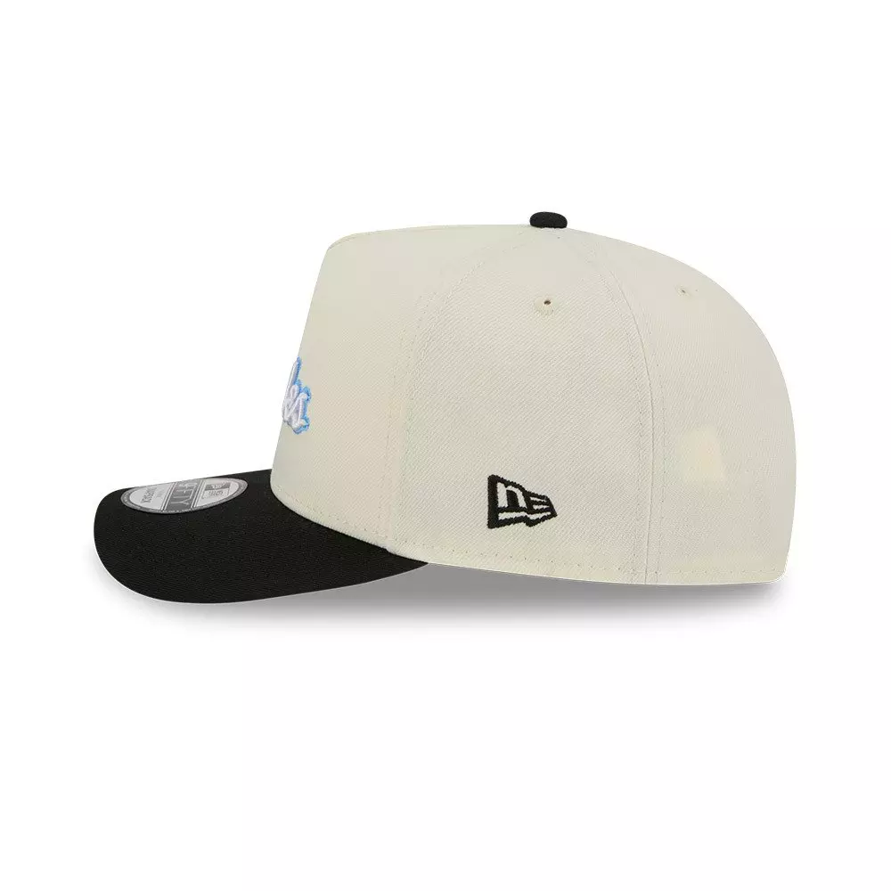 New Era Los Angeles Lakers 9FIFTY A-Frame Hardwood Classic Snapback Hat - Cream/Black - CREAM