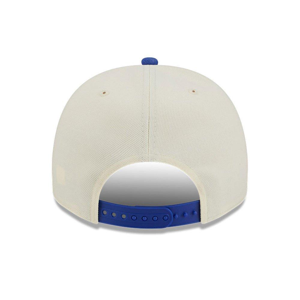 New Era Philadelphia 78ers 9FIFTY A-Frame Hardwood Classic Snapback Hat - Cream/Royal - CREAM Thumbnail View 4
