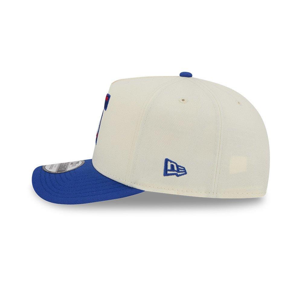 New Era Philadelphia 78ers 9FIFTY A-Frame Hardwood Classic Snapback Hat - Cream/Royal - CREAM Thumbnail View 5