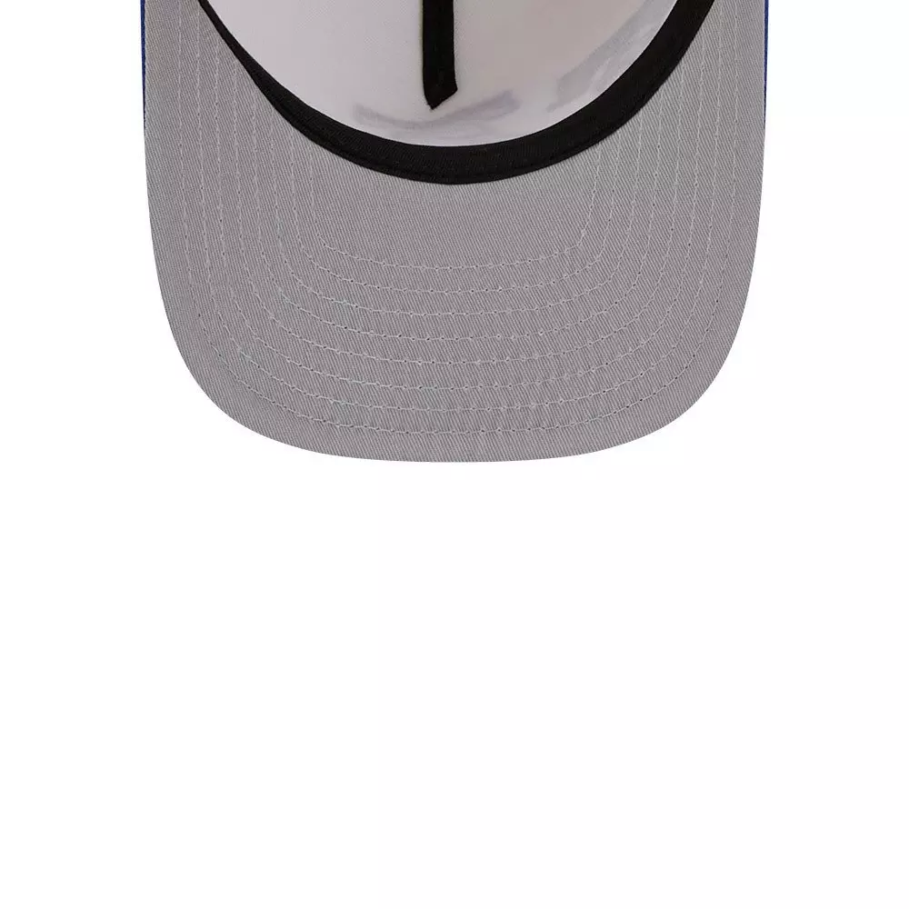 New Era Philadelphia 78ers 9FIFTY A-Frame Hardwood Classic Snapback Hat - Cream/Royal - CREAM