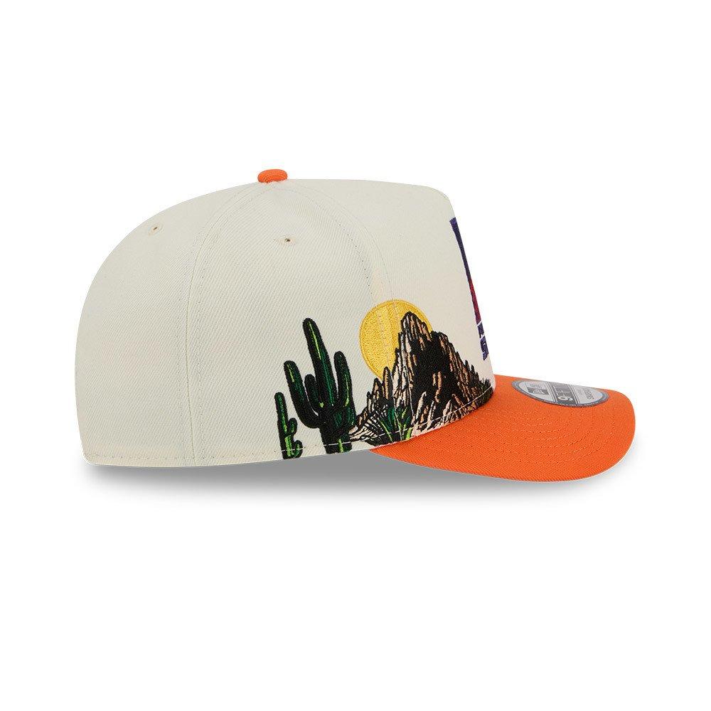 New Era Phoenix Suns 9FIFTY A-Frame Hardwood Classic Cream/Orange Snapback Hat