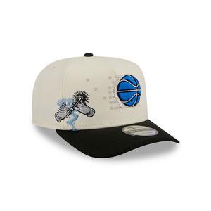 New Era Orlando Magic 9FIFTY A-Frame Hardwood Classic Snapback Hat-Cream/Black